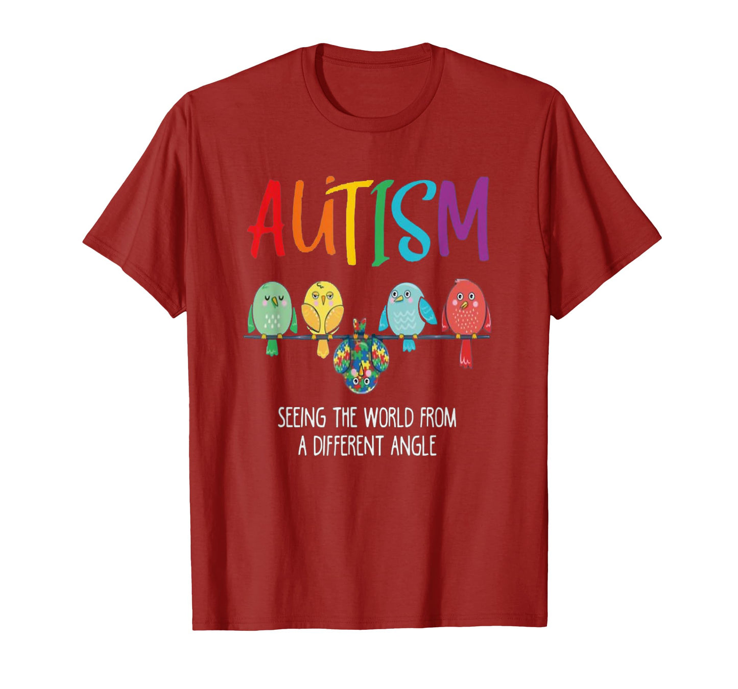 Autism Awareness Cute Owl Color Puzzles autism T-Shirt kids T-Shirt