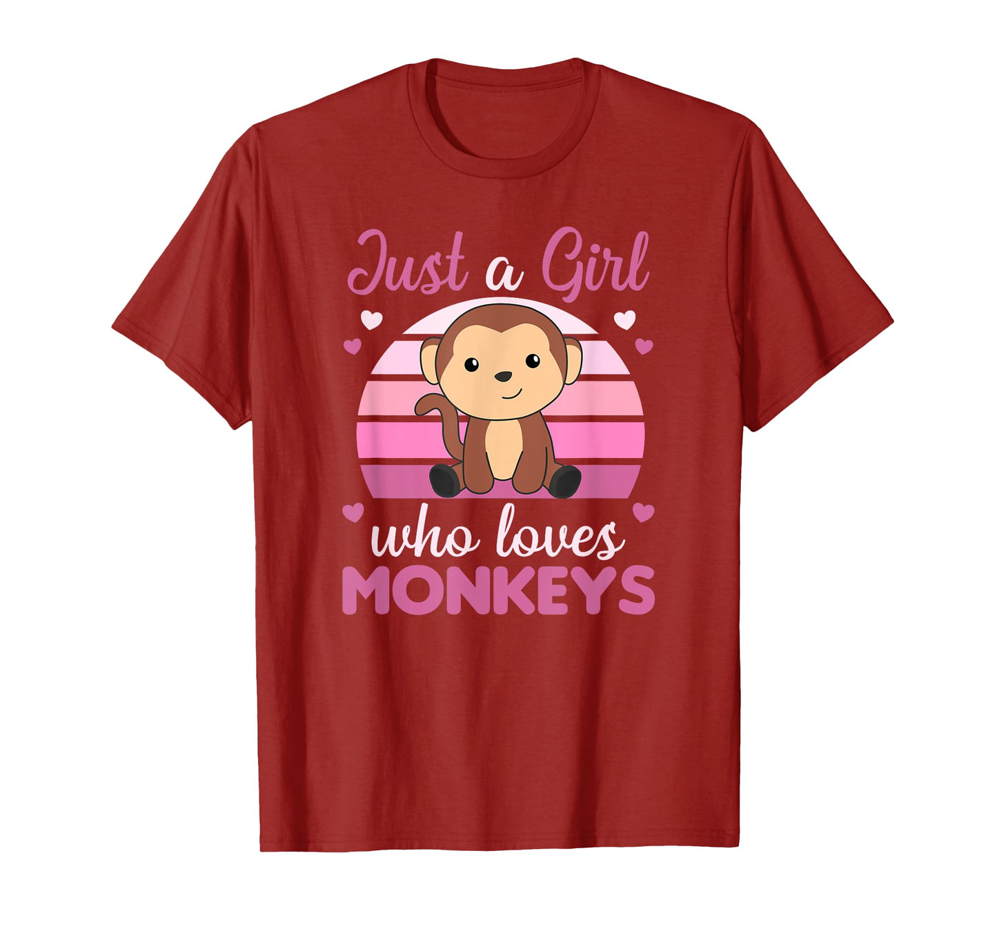 Just A Girl who loves Monkeys - Sweet Monkey T-Shirt