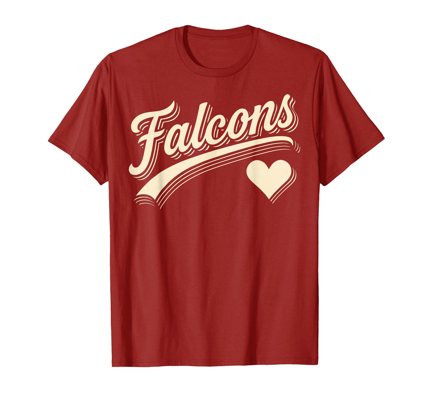 Retro Falcons Hearts Name Gift for Men Women Kid Boy Girl T-Shirt