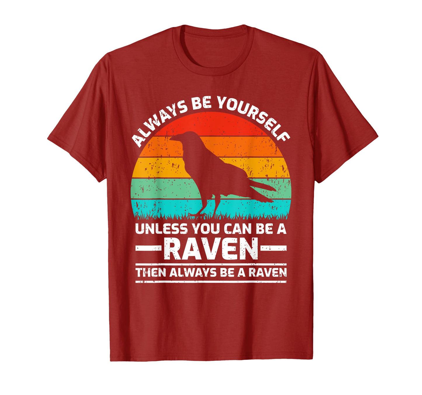 Vintage Raven Bird Lover Retro Cute Raven T-Shirt