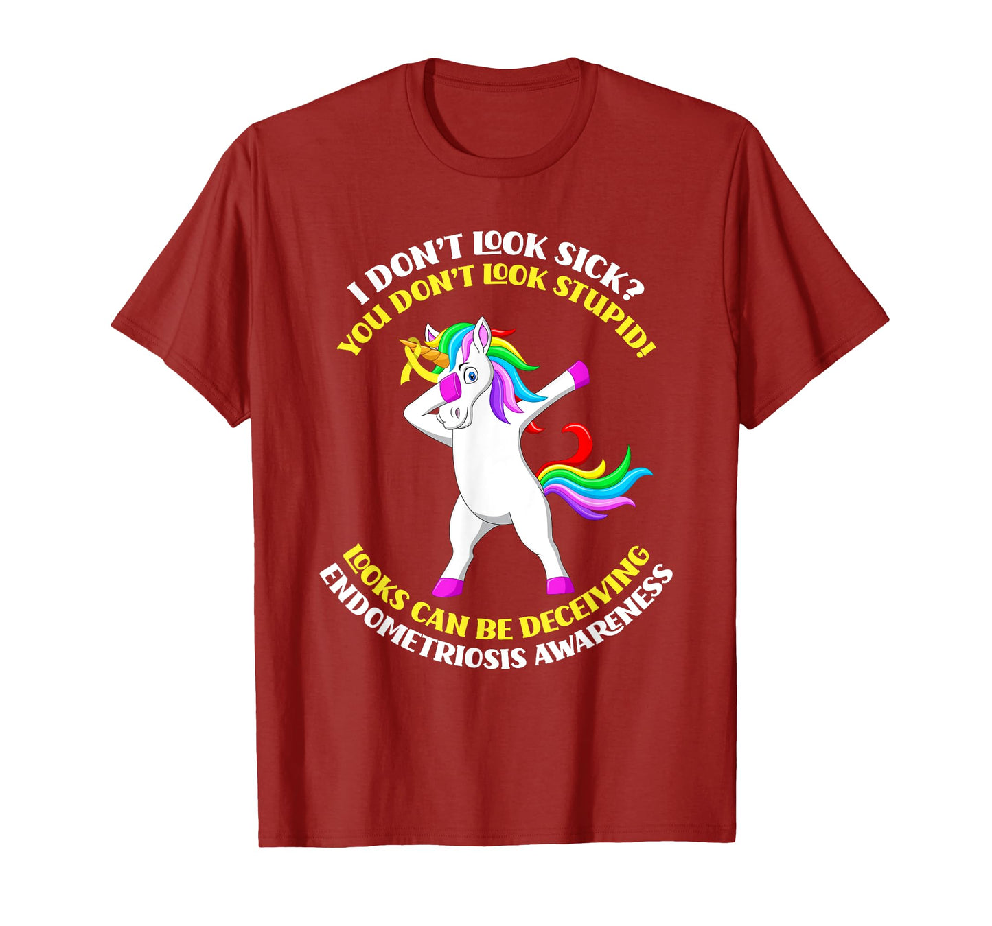 Endometriosis Awareness Unicorn Endometriosis Warrior T-Shirt