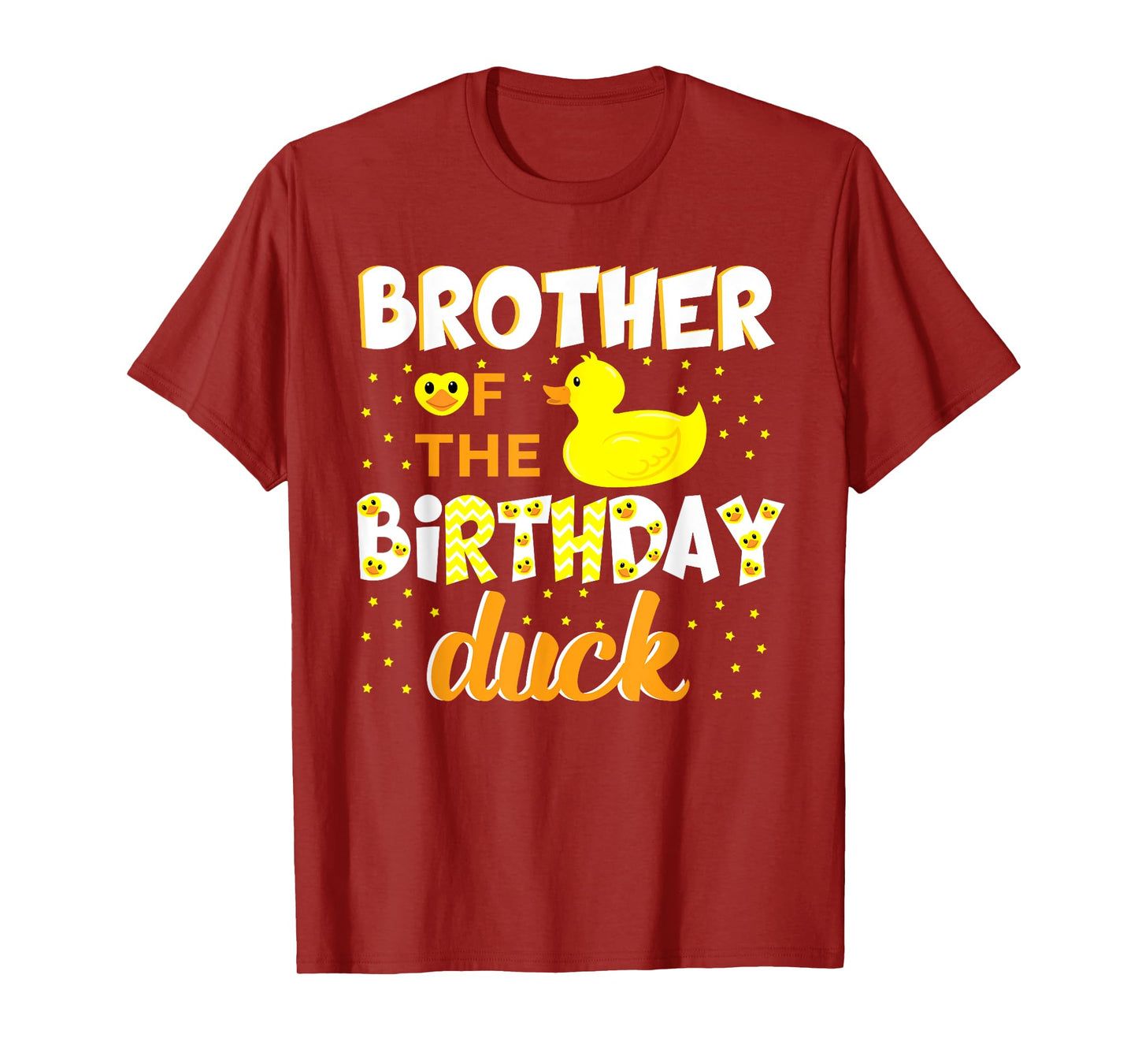 Brother Of The Birthday Duck Yellow Duck Birthday Fun T-Shirt