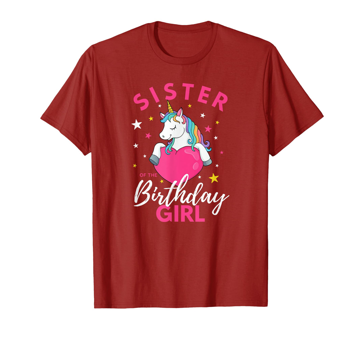 Sister Of The Birthday Girl Unicorn T-Shirt