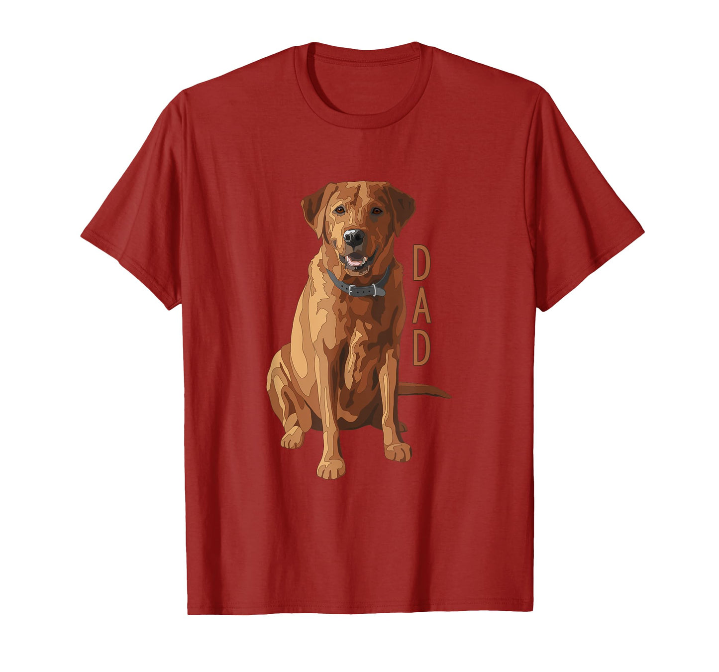 Lab Dad Fox Red Labrador Retriever Dog Lover T-Shirt