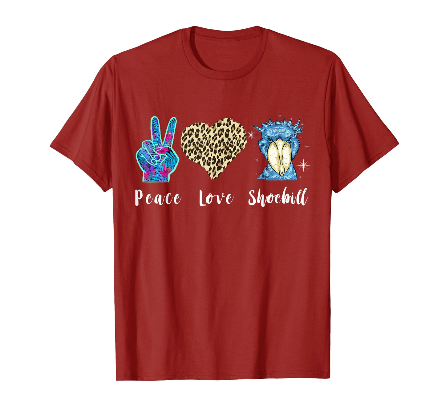 Shoebill Love Peace African Bird Shoebill Bird African Stork T-Shirt