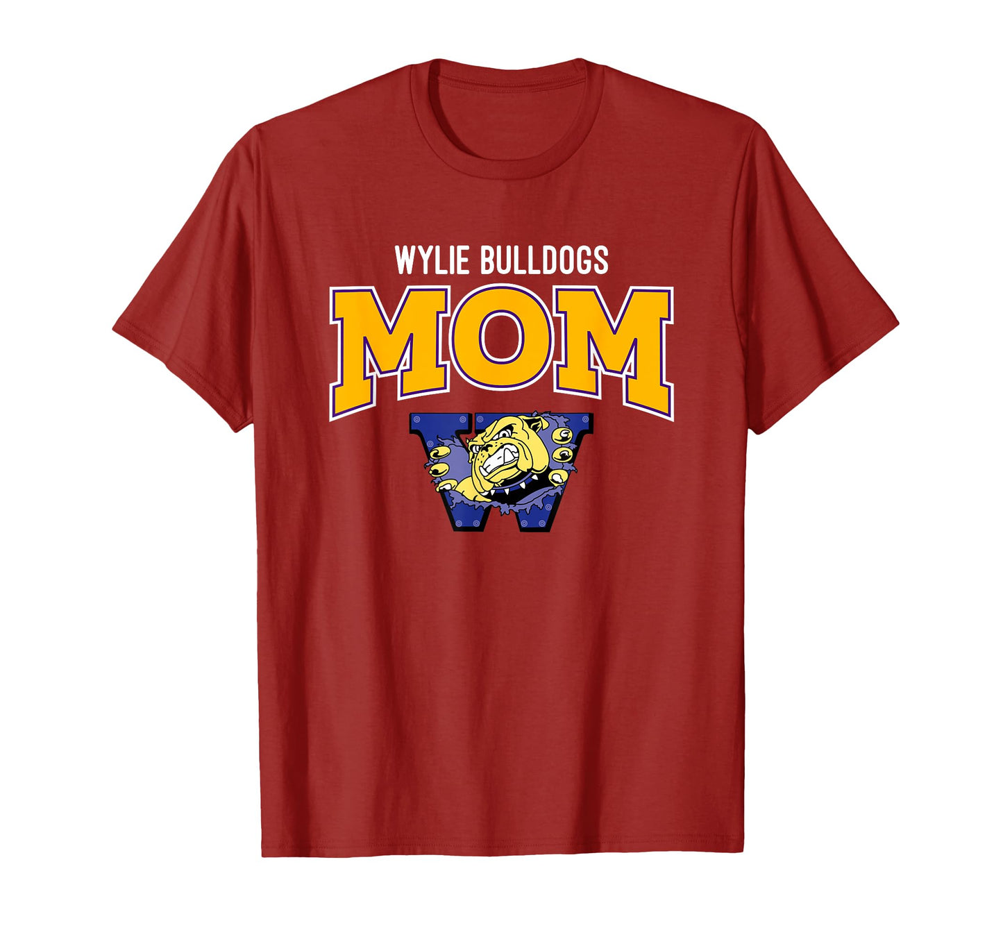 Wylie Bulldogs Logo Mom HS T-Shirt