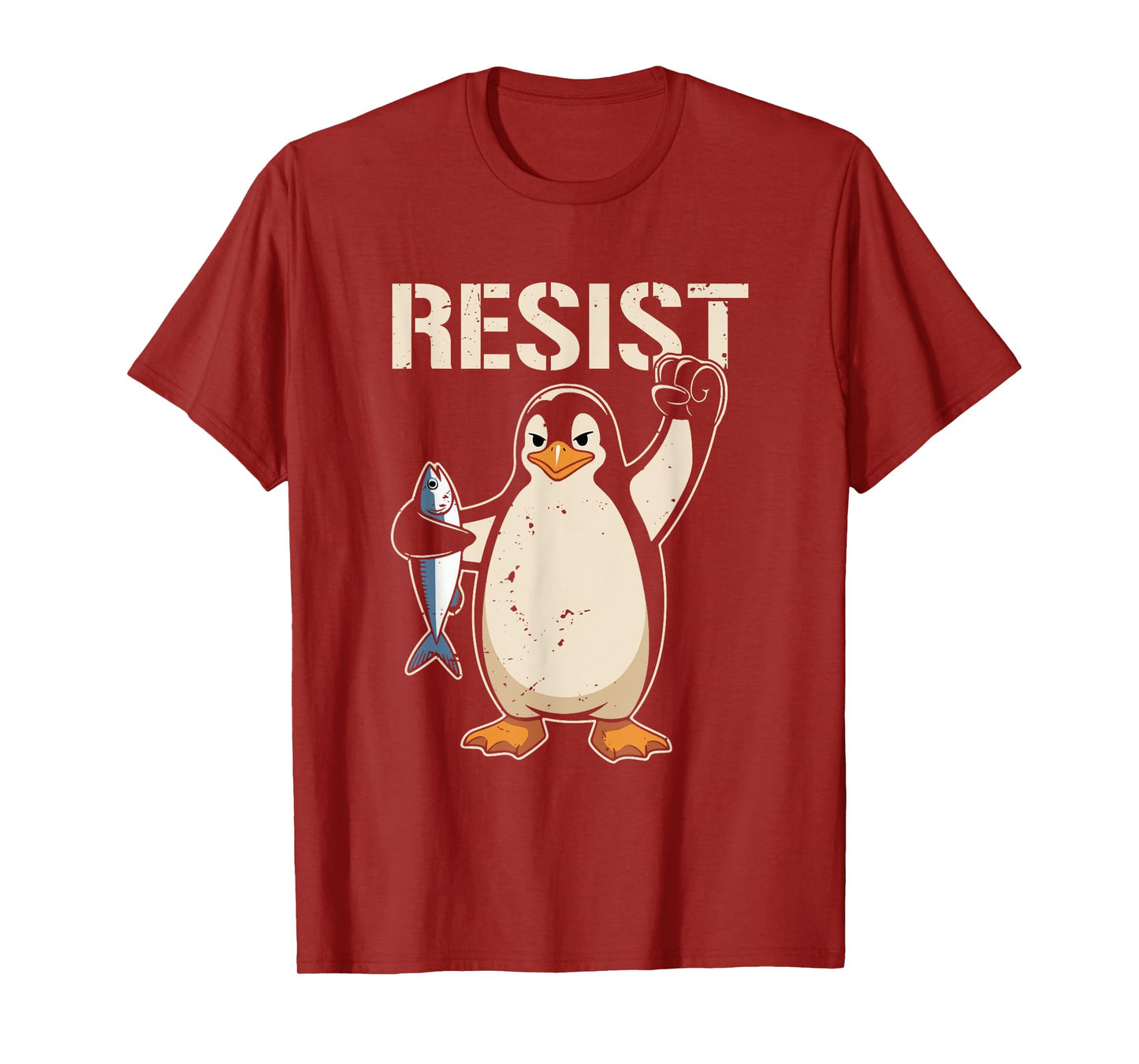 Resist Penguin Activism Women Men T-Shirt