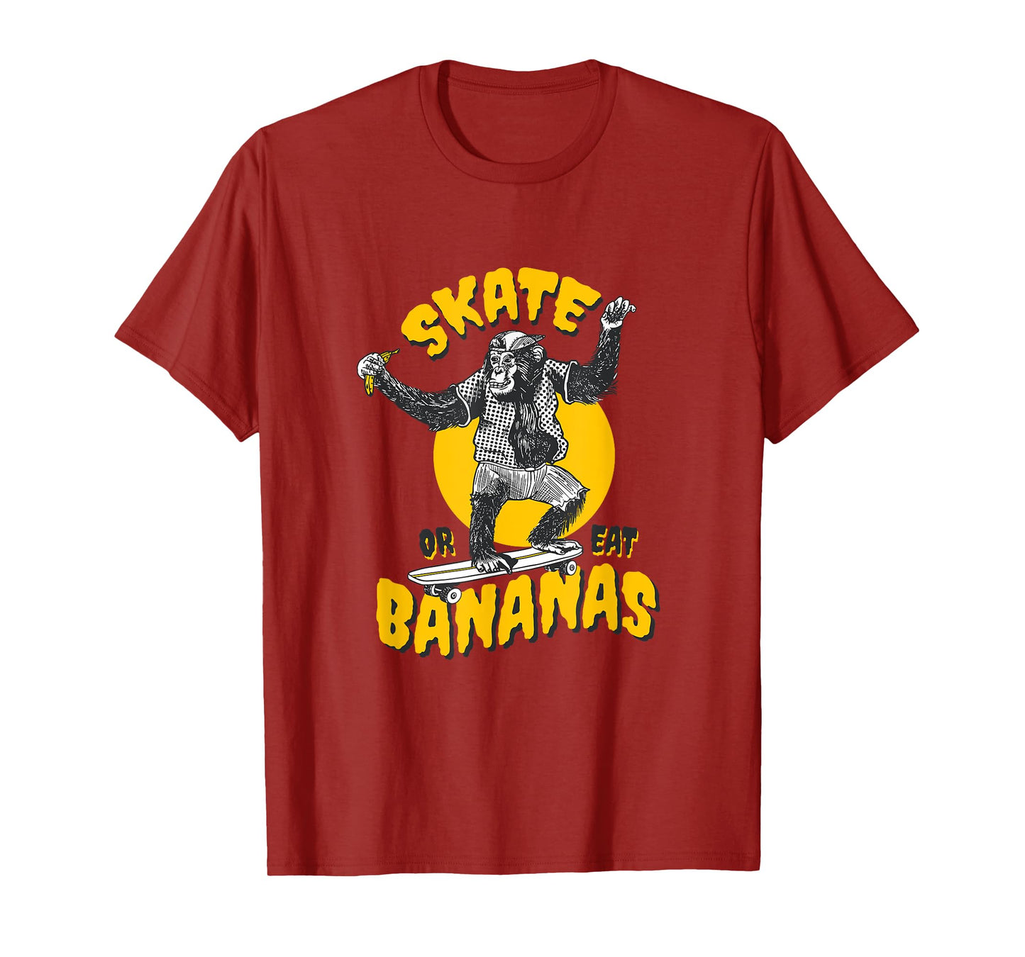 Skater Monkey Skateboard T-Shirt