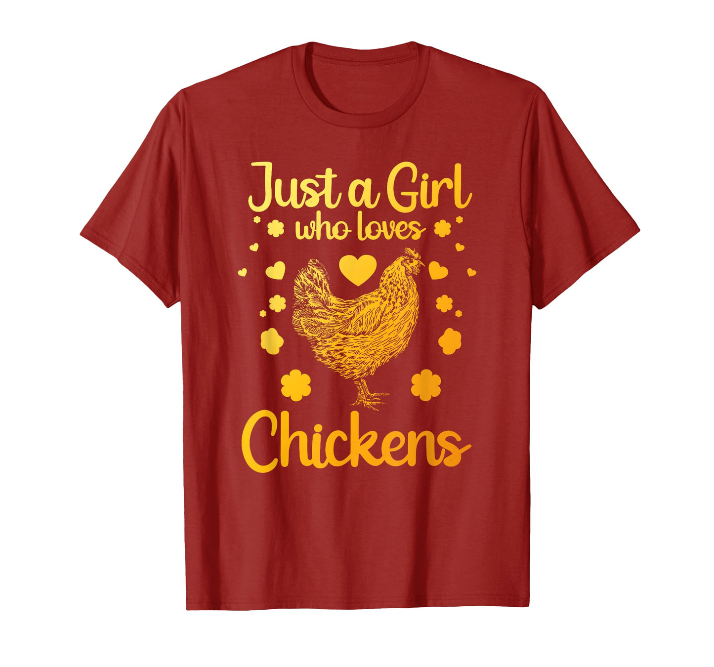 Funny Girl Chicken Design For Kids Women Mom Chicken Lover T-Shirt