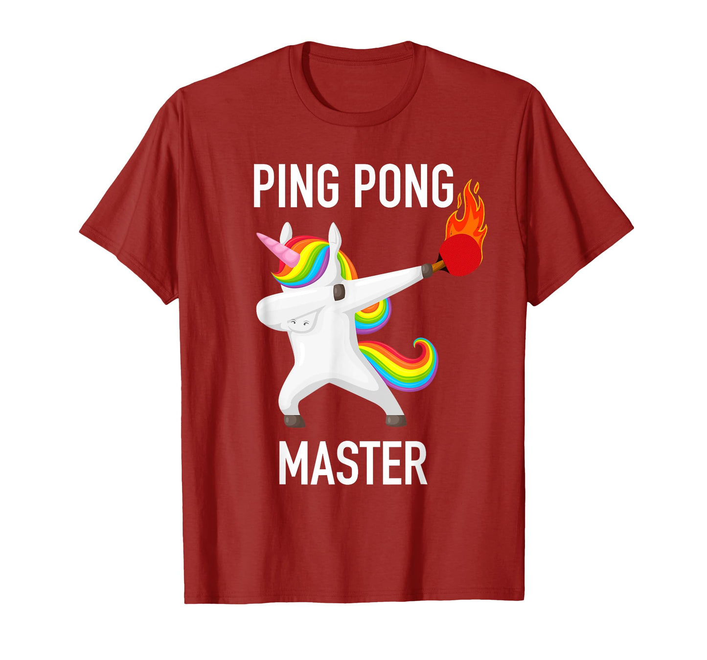 Ping Pong Master Dabbing Unicorn Funny Pingpong Player Gift T-Shirt
