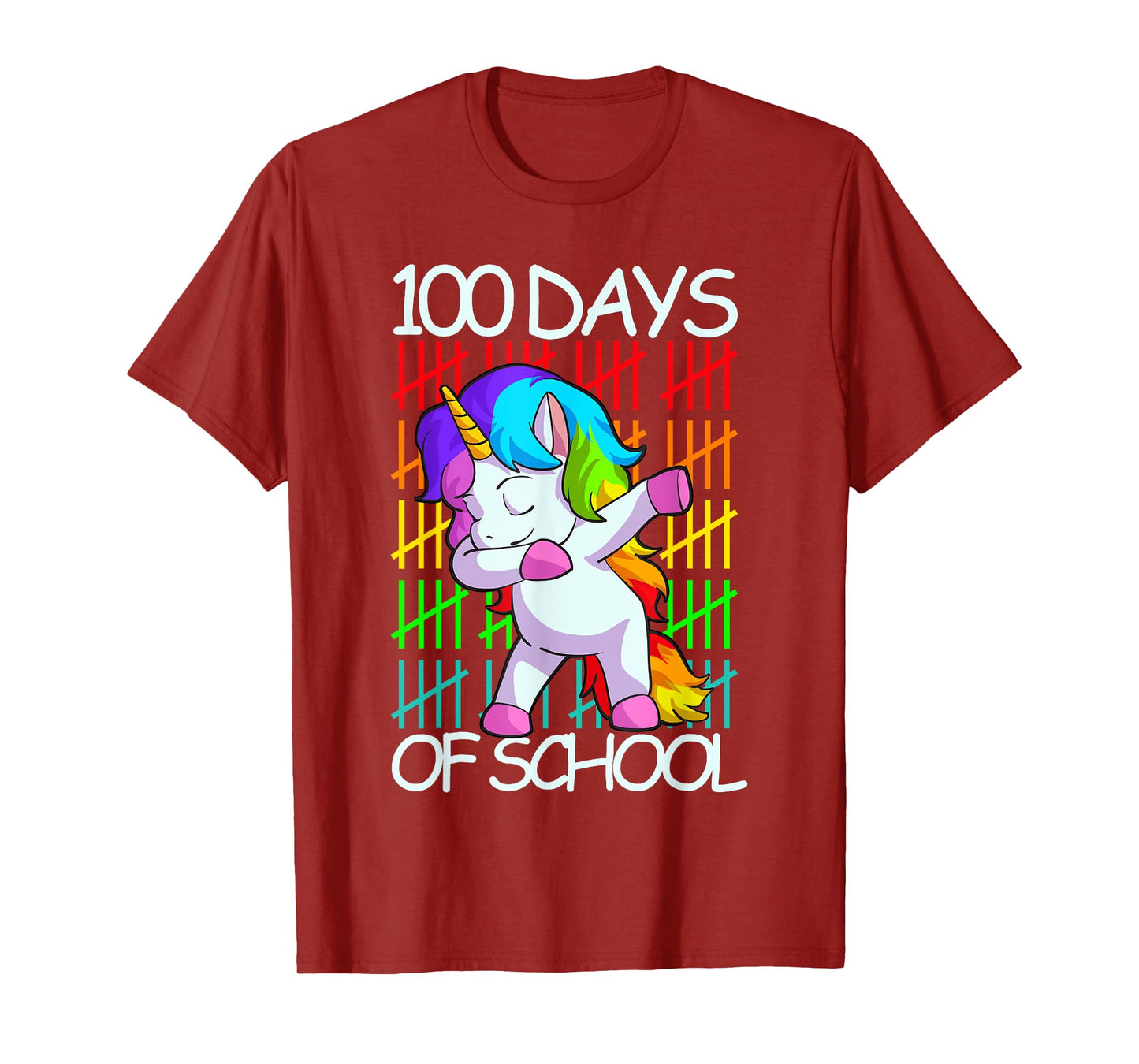 Happy 100 Days Of School Shirt Girls Unicorn Lover Gift T-Shirt