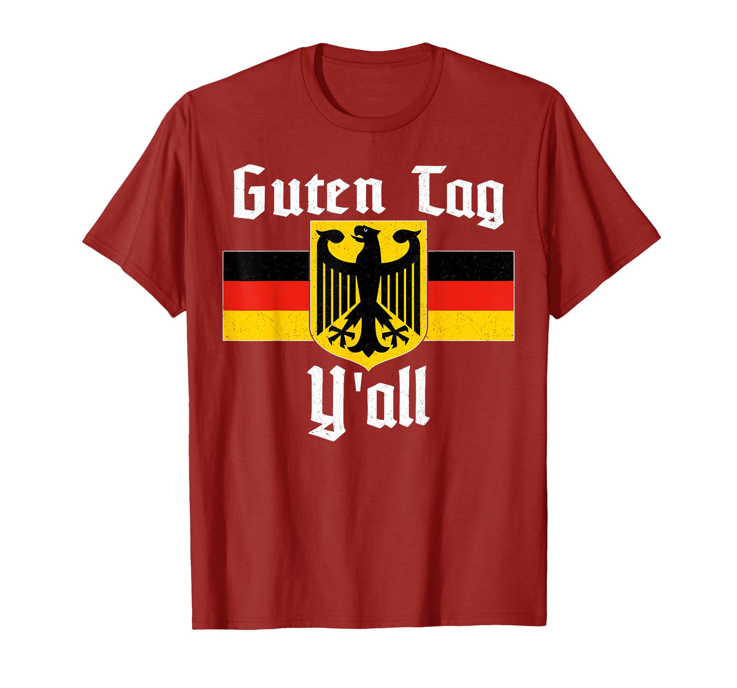 Oktoberfest German Eagle Flag Prost Guten Tag Y'all T-Shirt