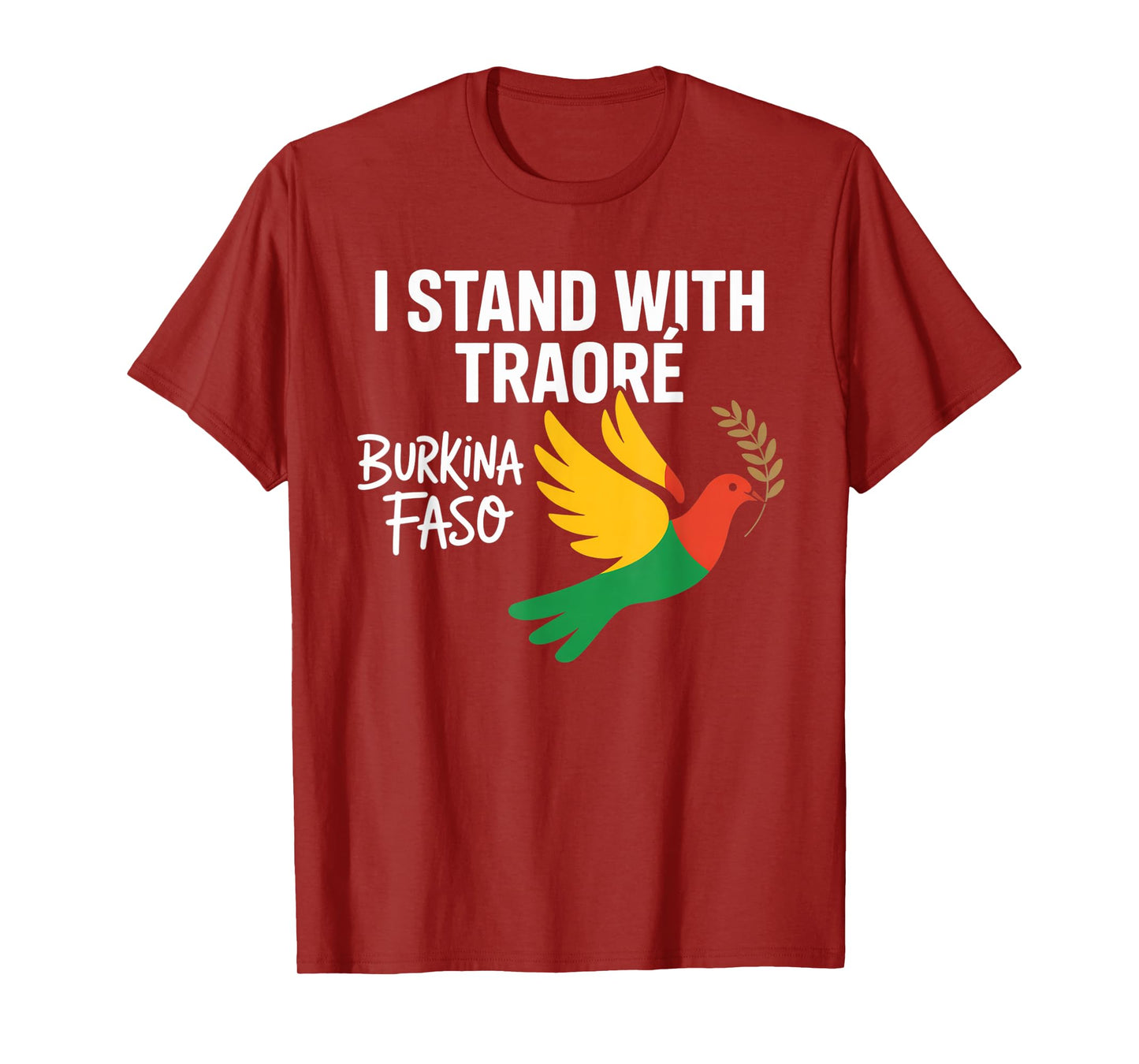 I Stand With Burkina Faso-Ibrahim Traoré Retro Bird T-Shirt