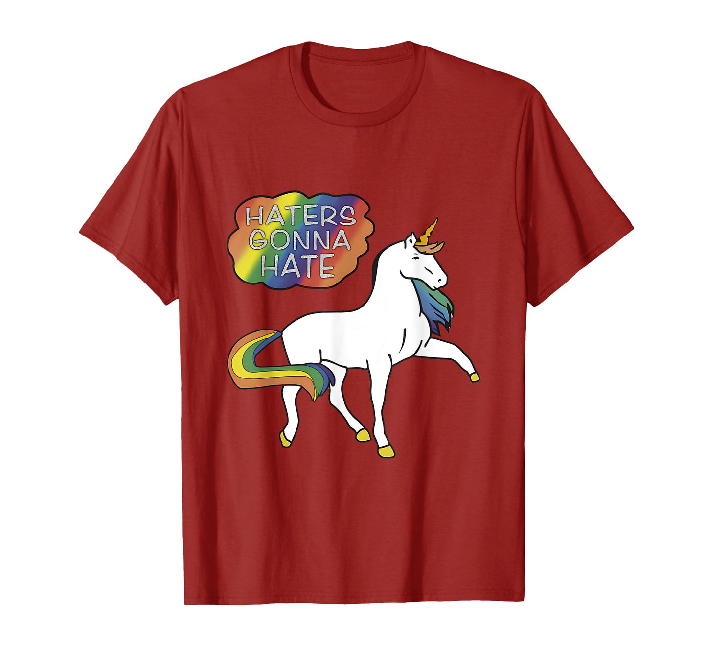 Haters Gonna Hate shirt Unicorn Meme T-Shirt
