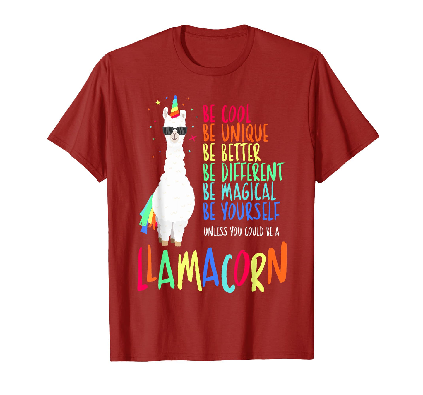 Funny Llamacorn - Funny Cute Llama Unicorn T-Shirt