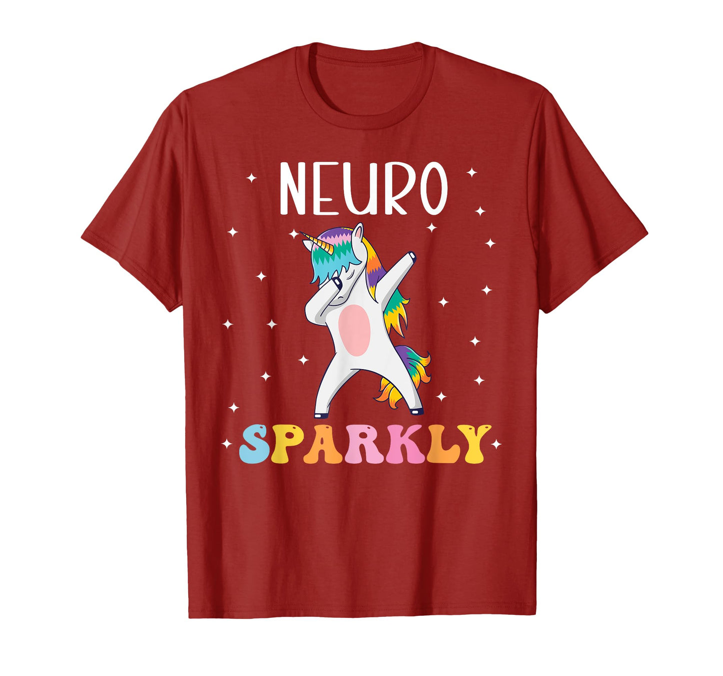 Neuro Sparkly NeuroDiversity Unicorn ADHD Awareness Kids T-Shirt