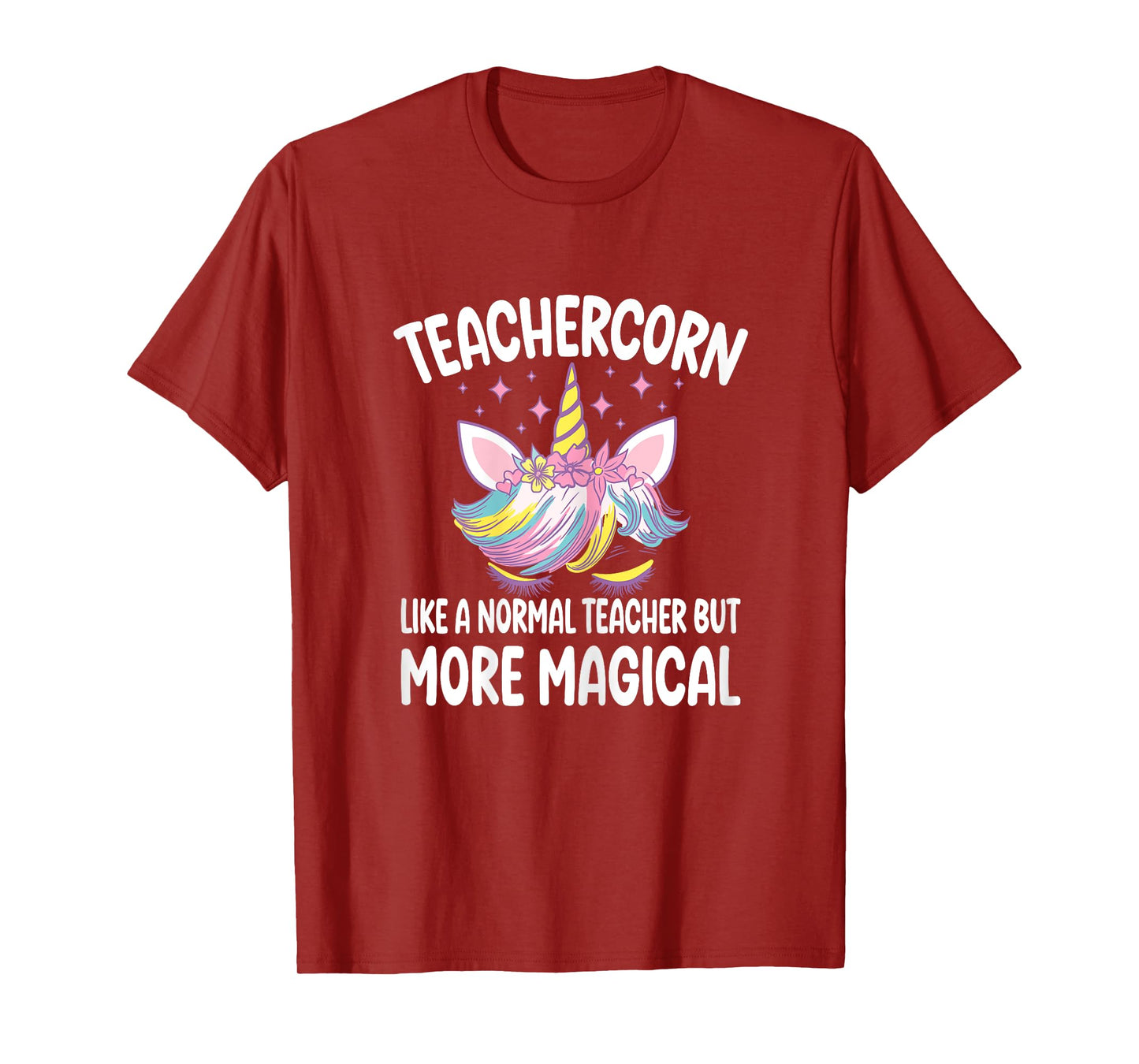 Teachercorn Funny Unicorn Teacher T-Shirt for Women