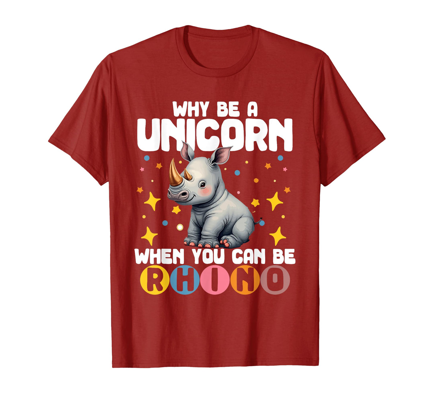 Chubby Unicorns Rhino Lover Cute Rhinoceros Women Men Kids T-Shirt
