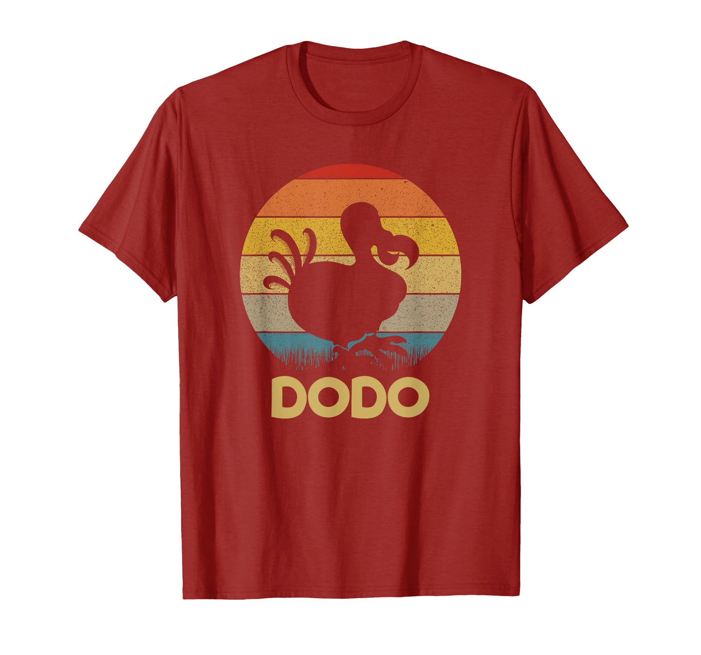 Dodo Retro Sunset Dodo Bird Silhouette Dodo Bird T-Shirt