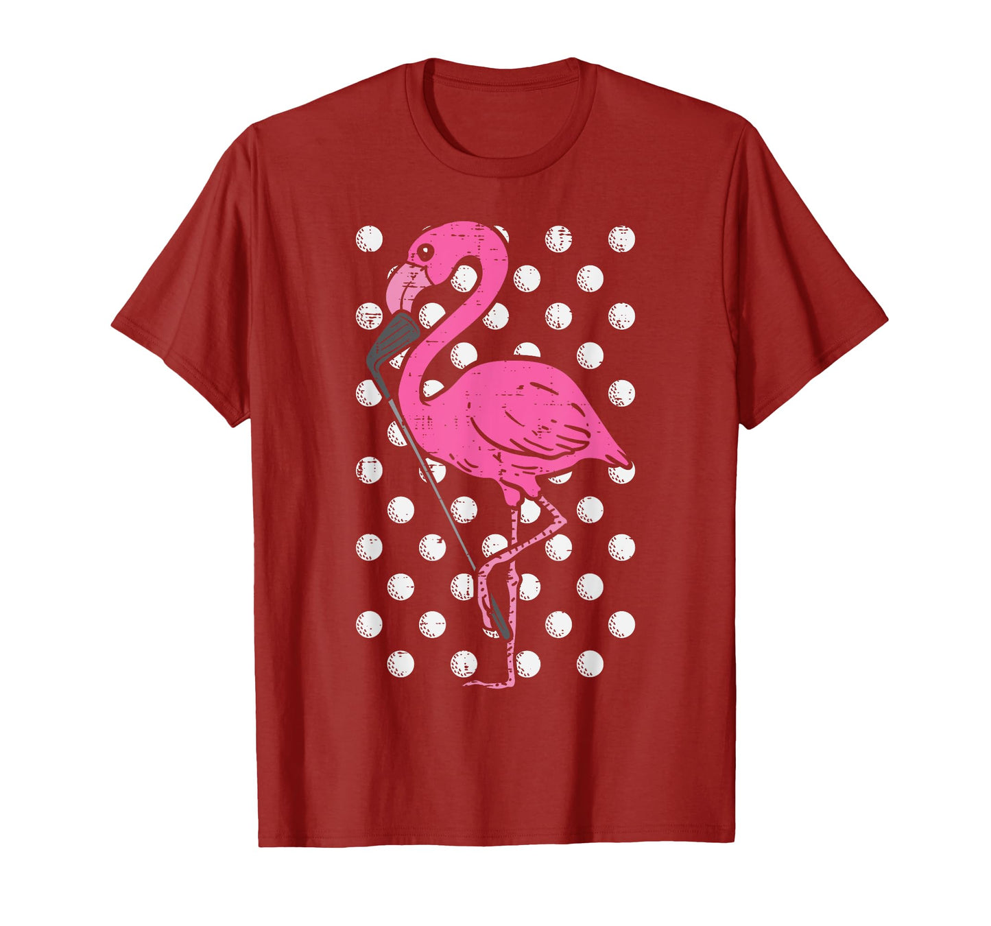 Flamingo Golf Cool Golfing Bird Animal Golfer Men Women T-Shirt