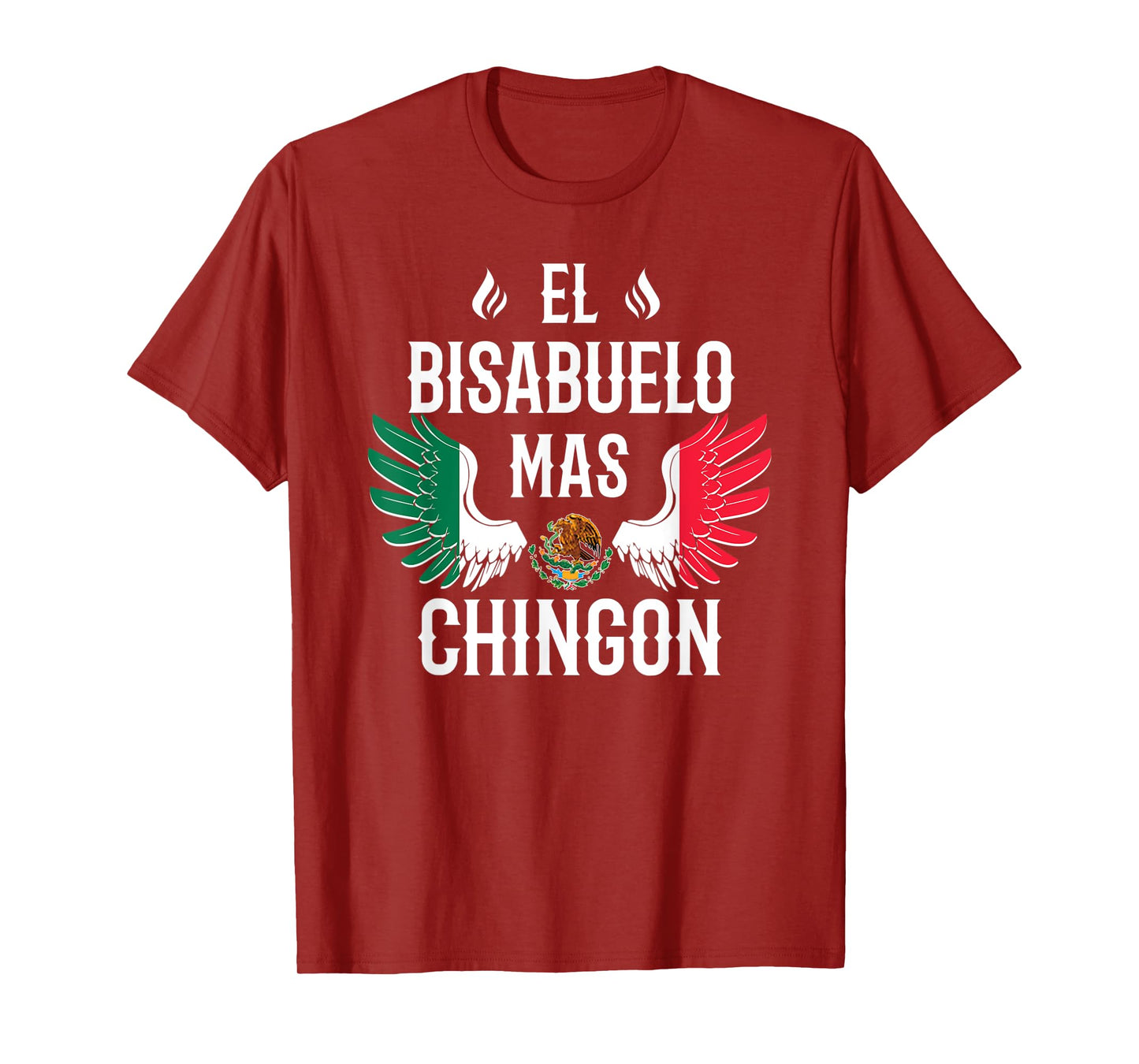 Mens El Bisabuelo Mas Chingon Spanish Great Grandpa Mexican Eagle T-Shirt
