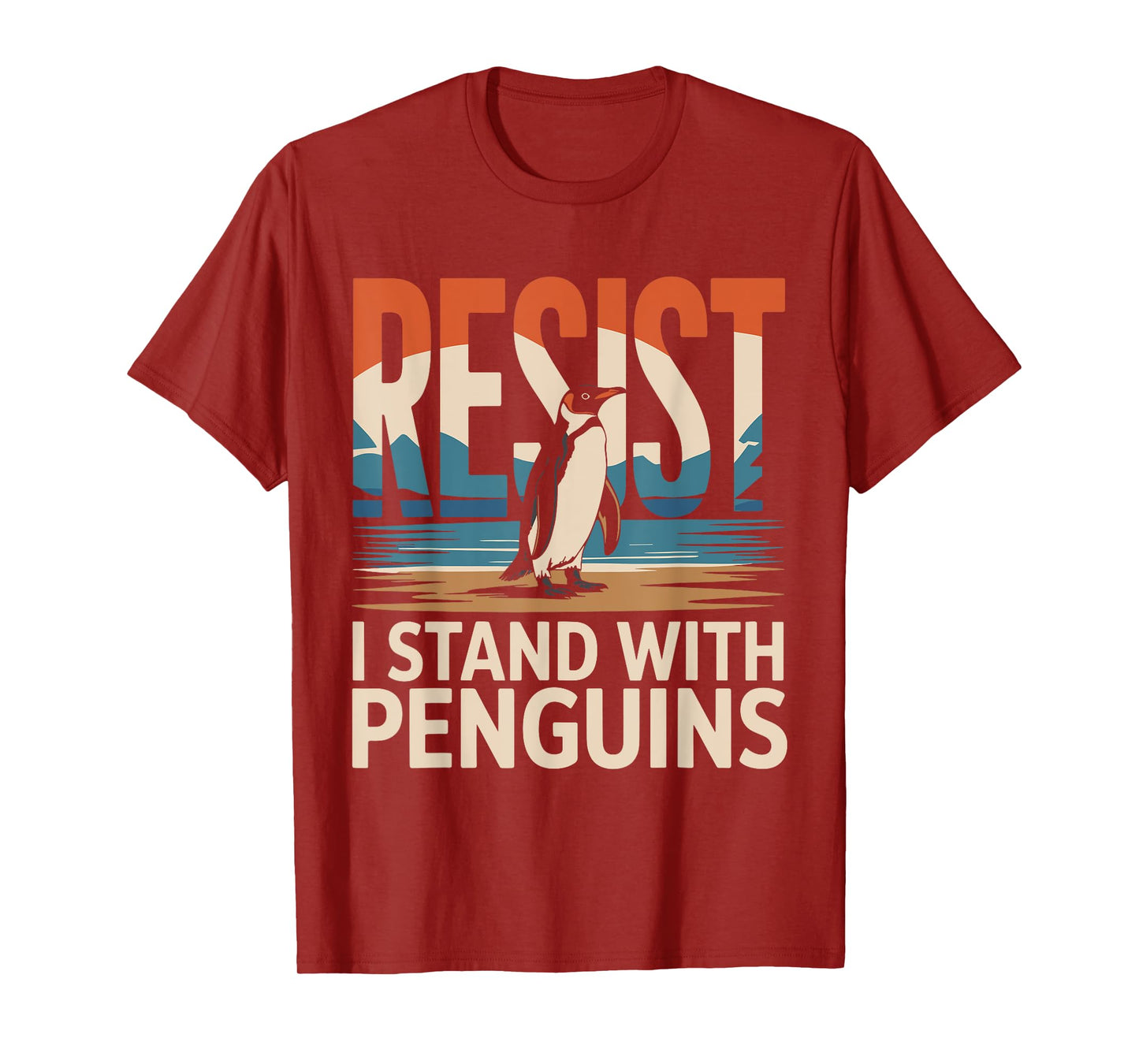 Cool Penguin Resist Funny Penguins Resist T-Shirt