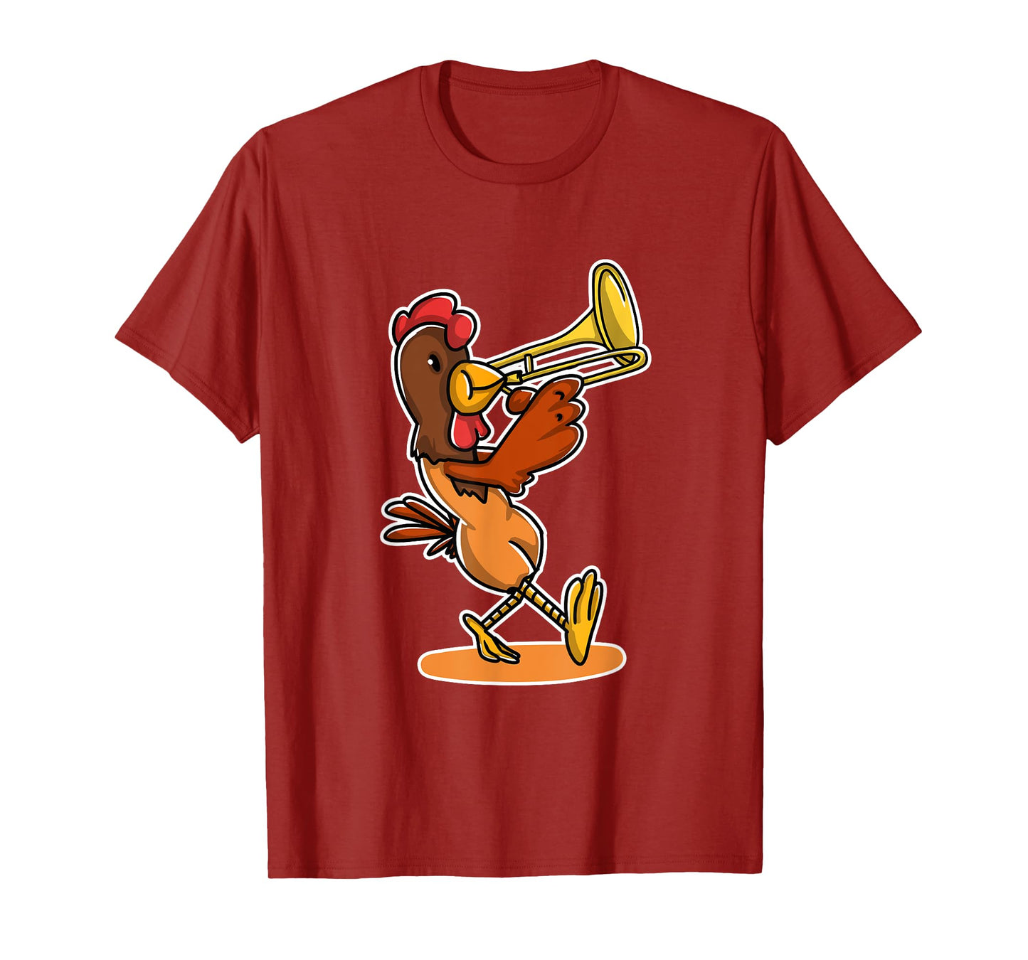 Funny Chicken Playing Trumpet Lover Gift Trumpeter Gifts T-Shirt