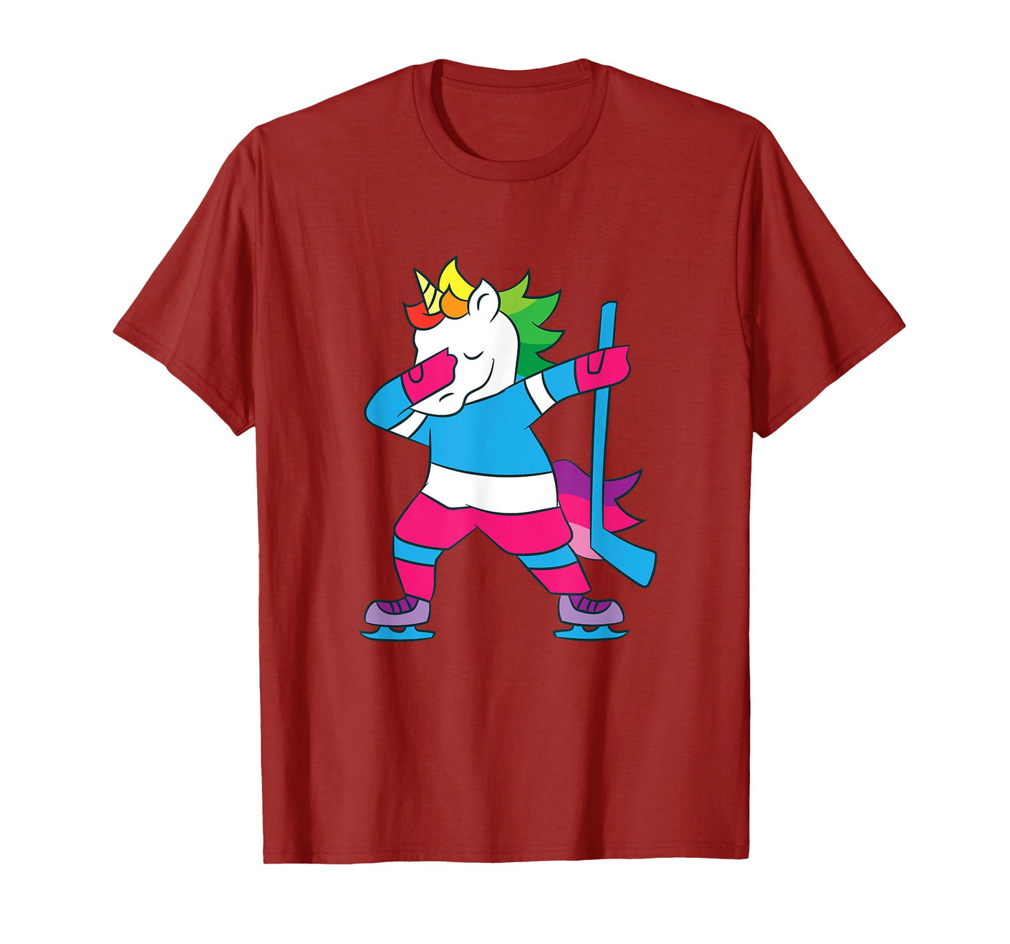 Dabbing Hockey Unicorn Ice Hockey Girls Unicorn T-Shirt