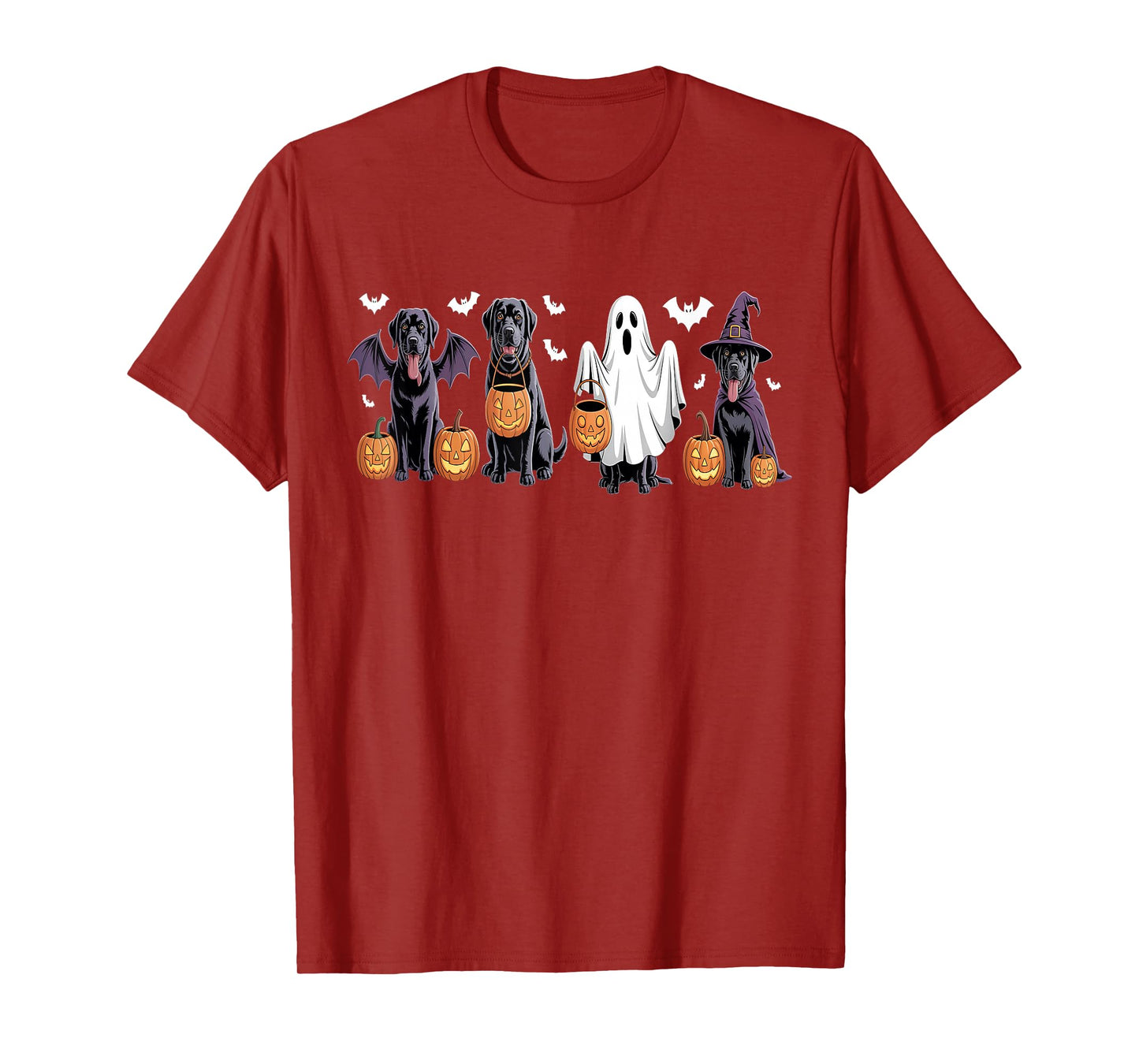 Cute Black Labrador Dog Halloween Pumpkin Labrador Halloween T-Shirt