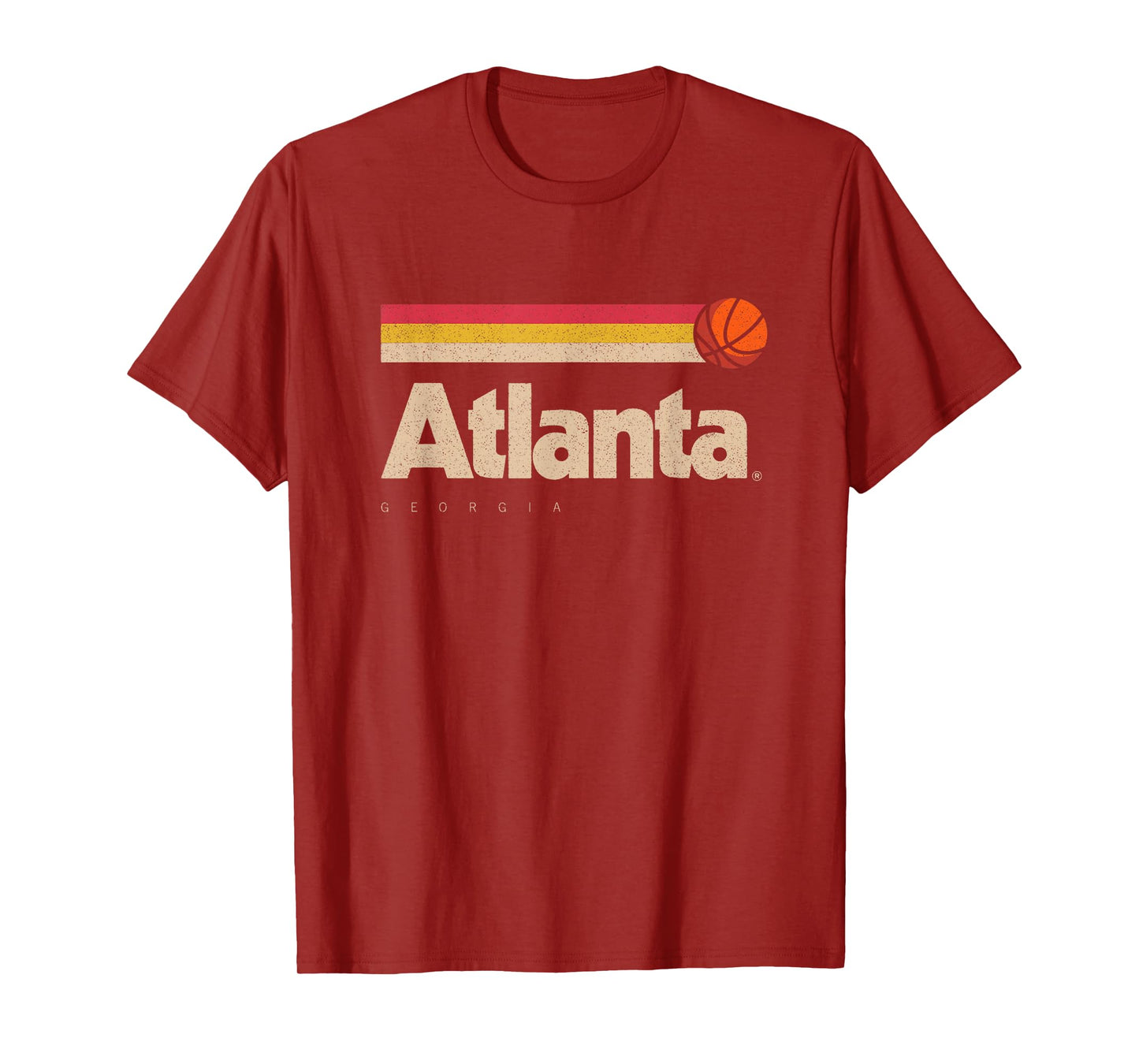 Atlanta Basketball B-Ball City Georgia Retro Atlanta T-Shirt