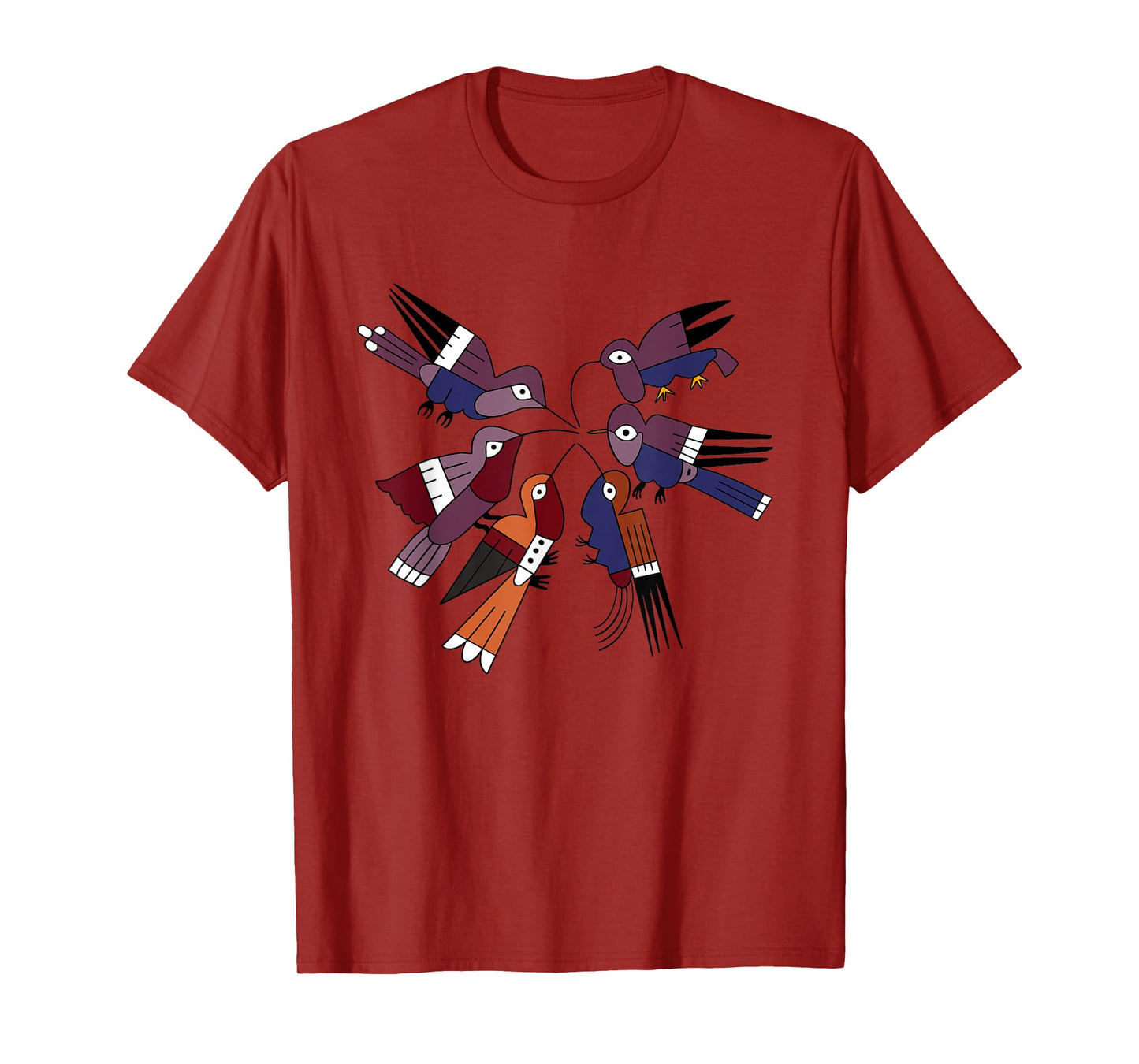 Nazca Hummingbird Tribal Ceramic Art Ancient Birds Peru Bird T-Shirt