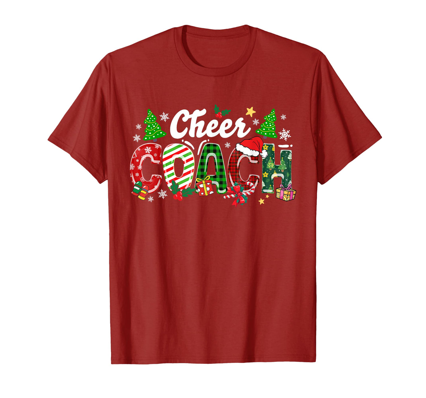 Cheer Coach Christmas Cheerleader Coach Xmas Xmas Holiday T-Shirt