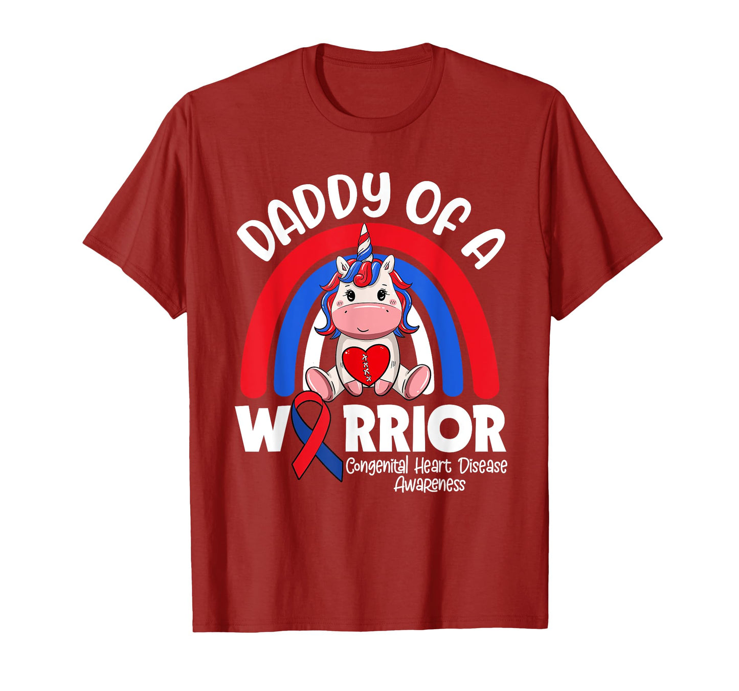 Daddy Of A Heart Warrior CHD Awareness Week Clothing Gift T-Shirt