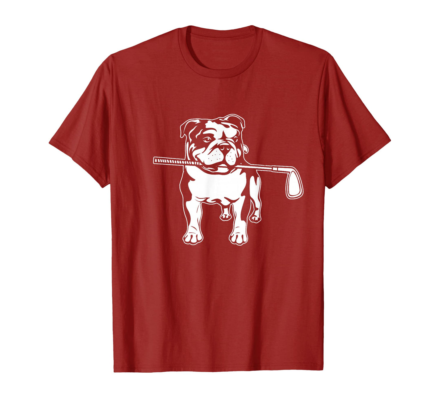 English Bulldog with Golf Clubs Dog Owner Dogs T-Shirt