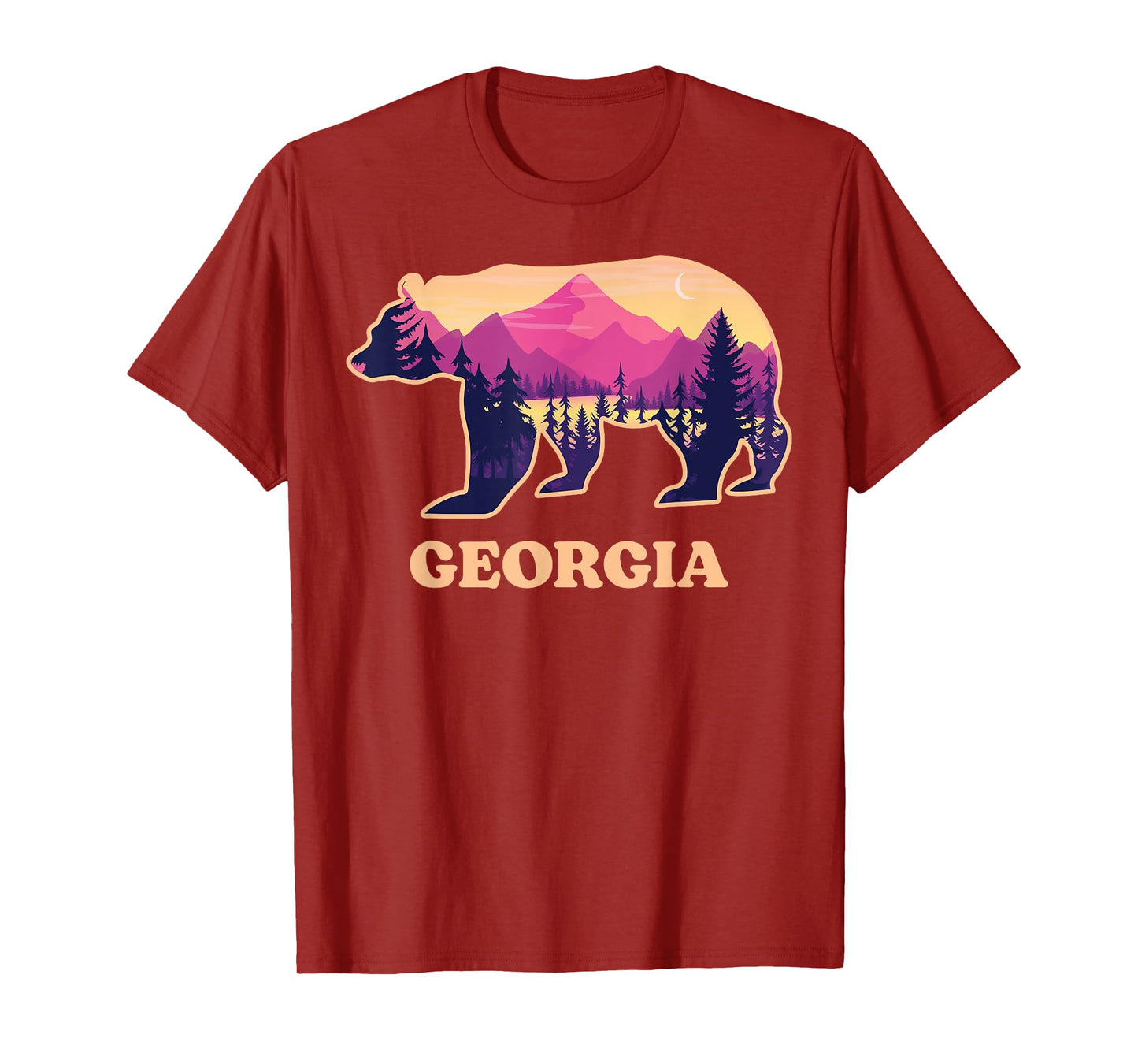 Bear Blue Ridge Georgia GA Vintage Retro Hiking Souvenirs T-Shirt