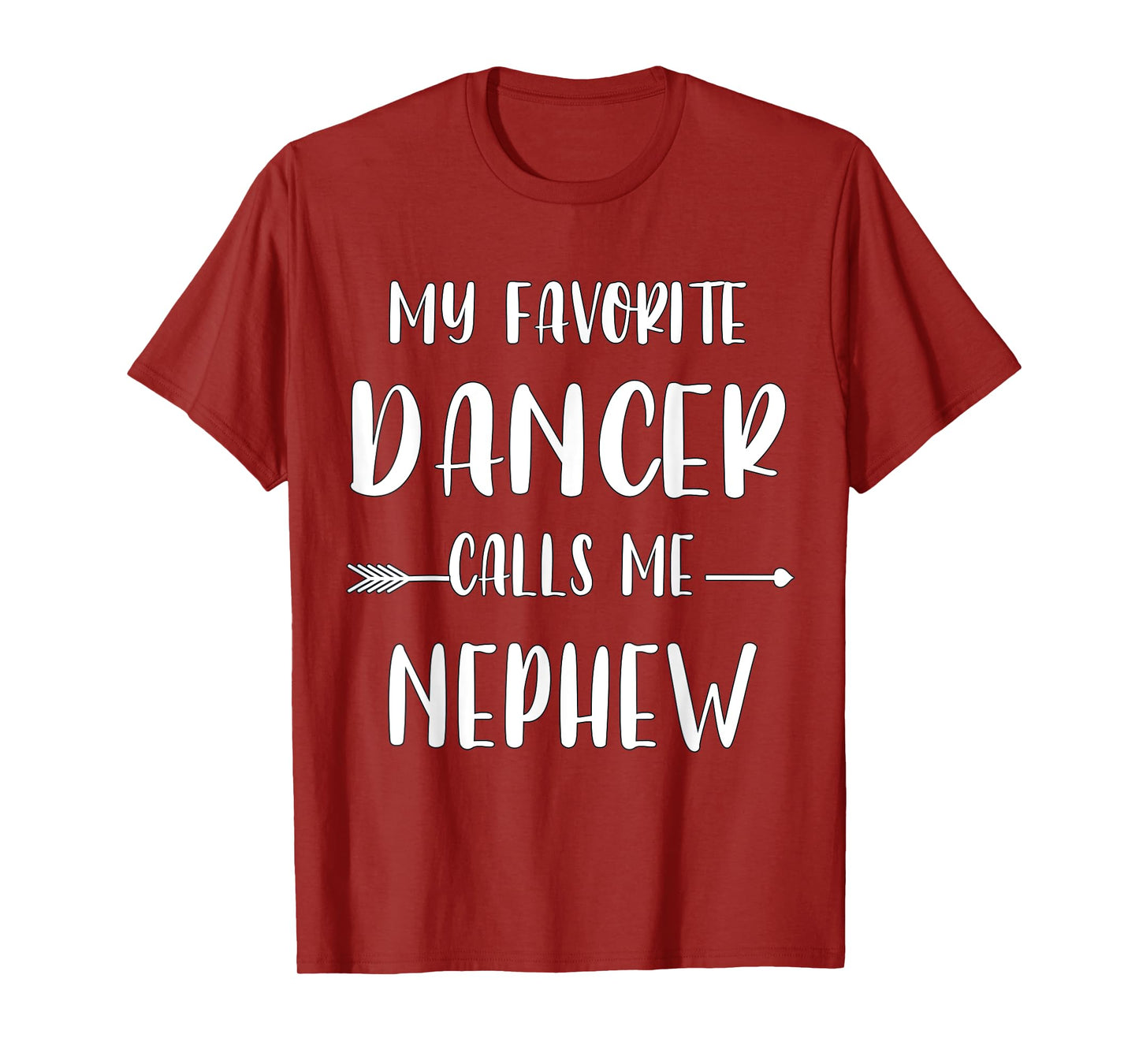 Dancer My Favorite Dancer Calls Me Nephew Vintage Xmas T-Shirt