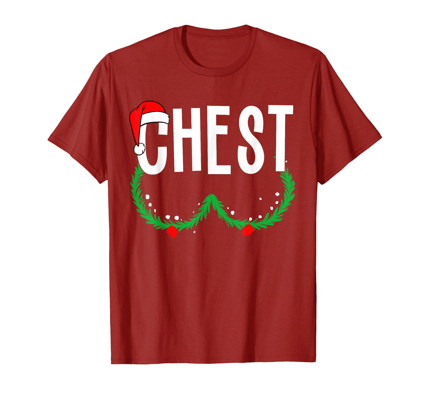 Chest Nuts Matching Chestnuts Funny Christmas Couples Chest T-Shirt