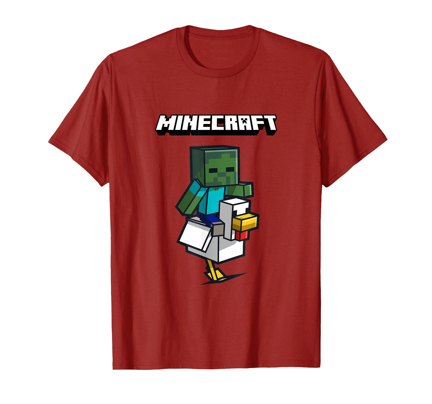 Minecraft Zombie Ride Chicken Jockey T-Shirt