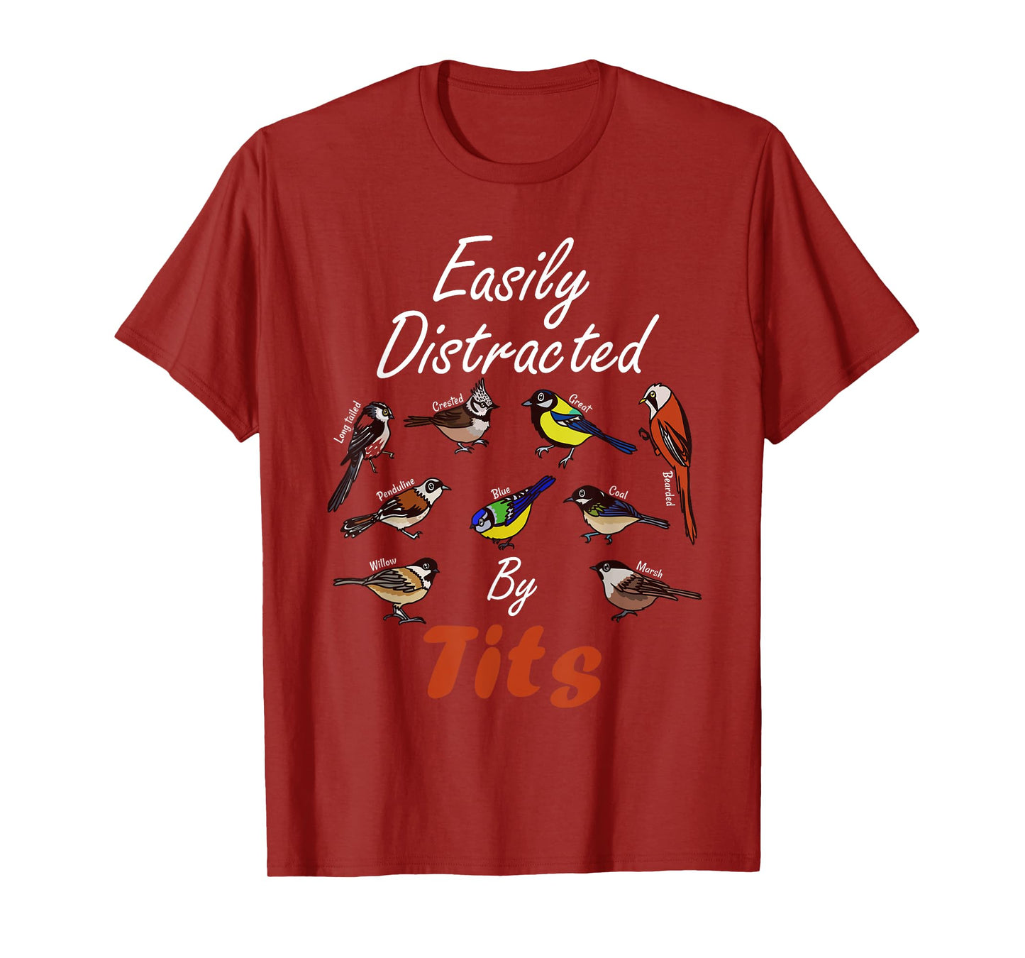 Nice Tits Funny Bird Watching Birder Men & Women Gift T-Shirt