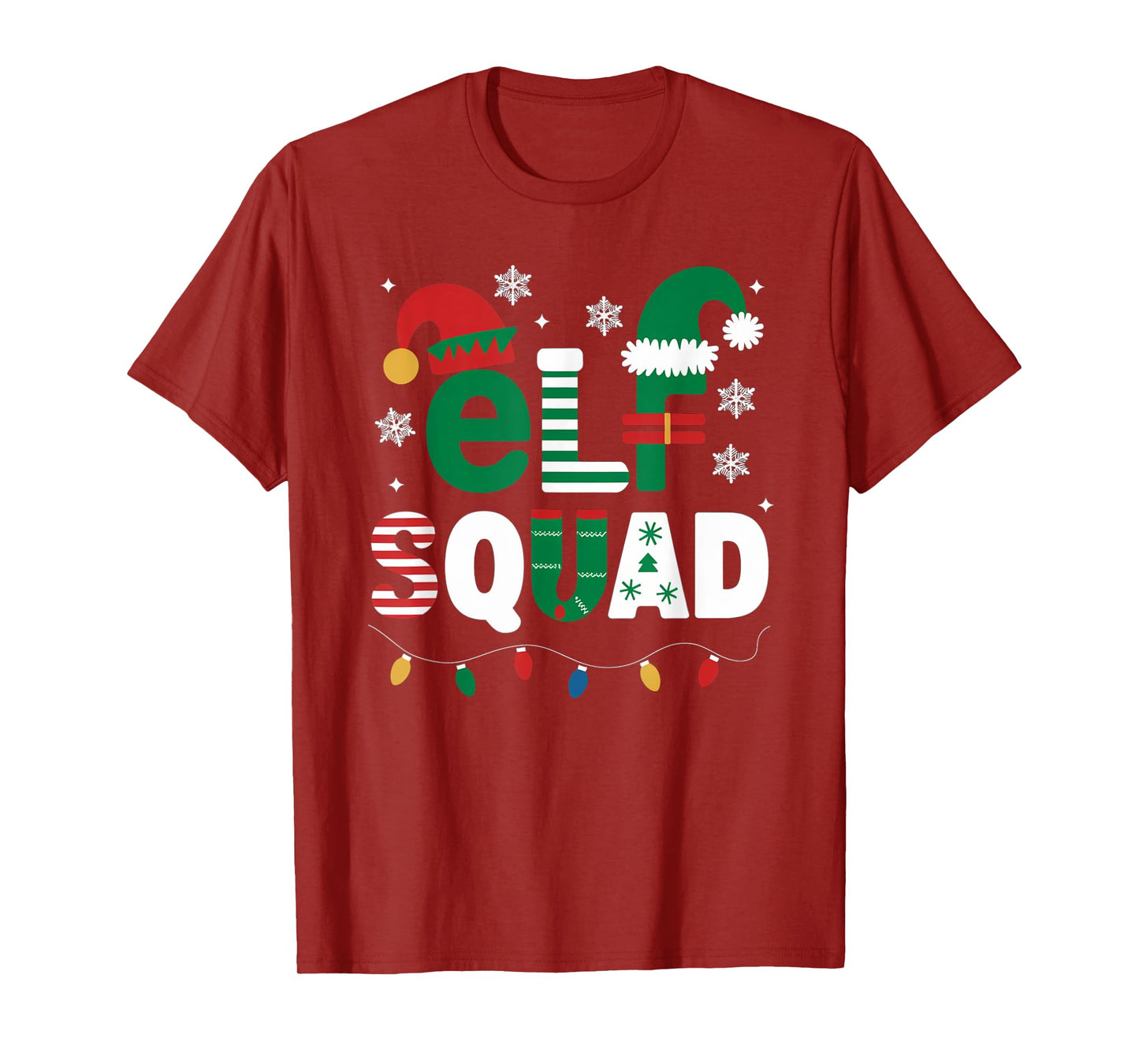 Elf Family Christmas Matching Pajamas Xmas Elf Squad Gifts T-Shirt