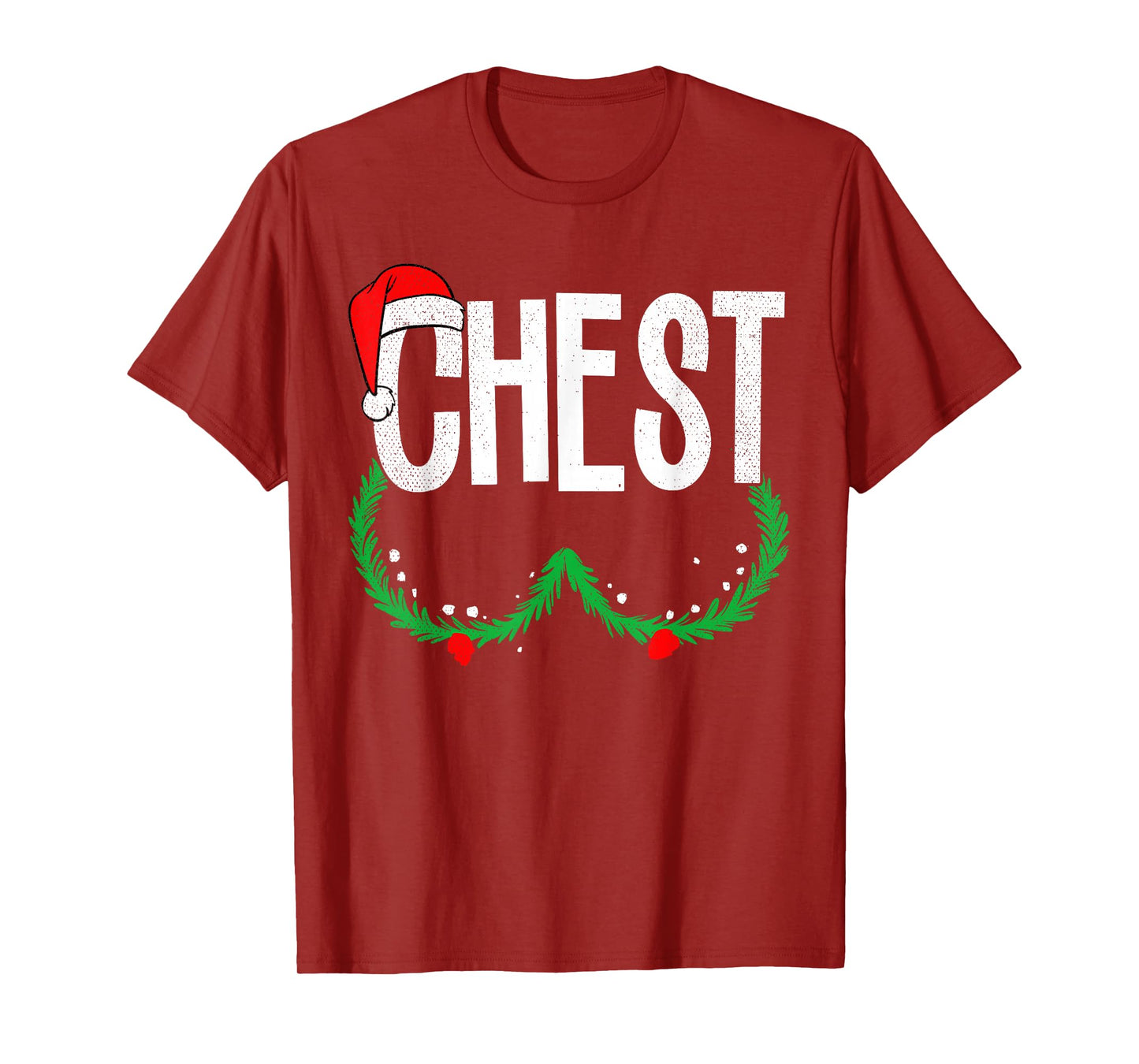 Chest Nuts Matching Chestnuts Funny Christmas Couples Chest T-Shirt