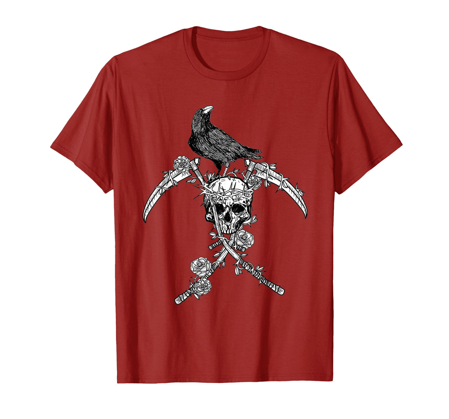 Crow Skull Raven Norse Viking Style gift for Vikings Lover T-Shirt