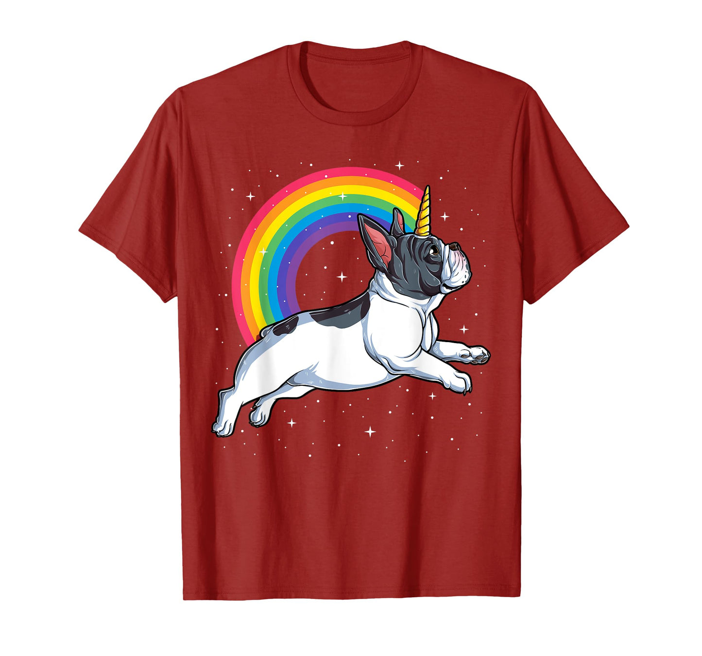 French Bulldog Unicorn Shirt Girls Space Galaxy Frenchicorn T-Shirt