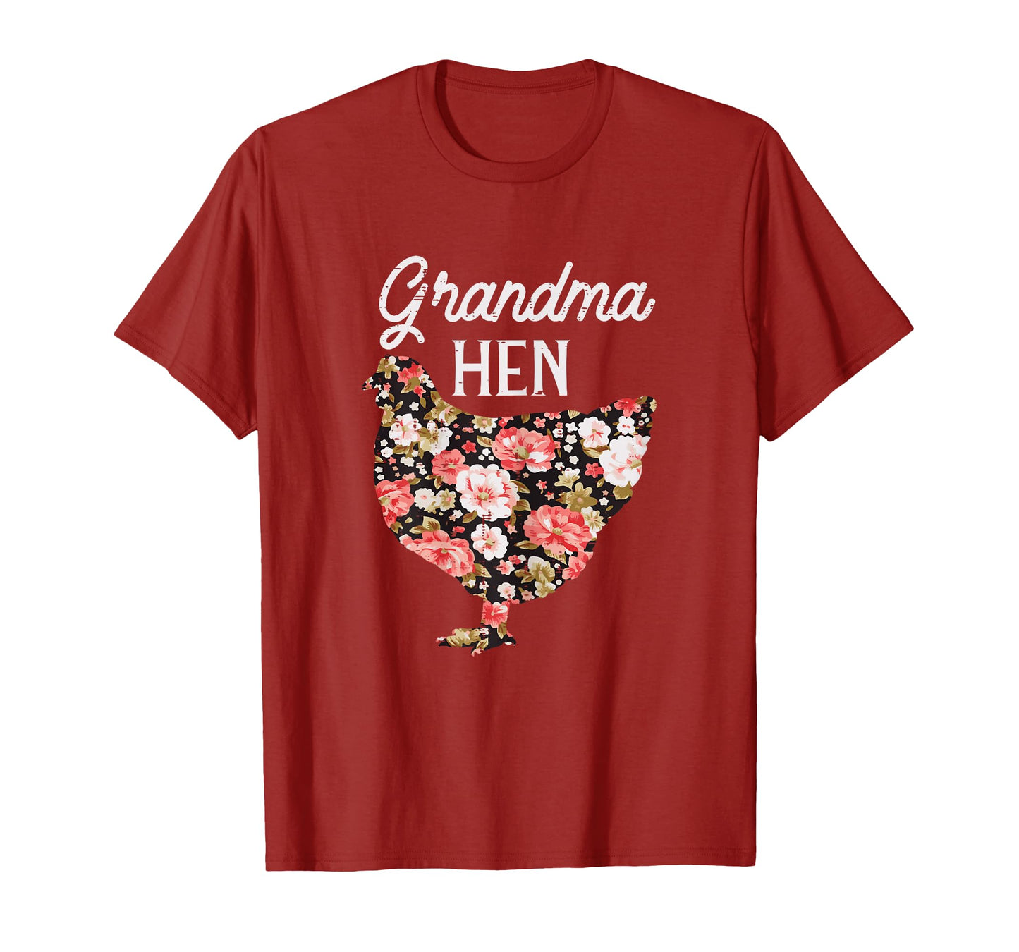 Grandma Hen Flowers Mothers Day Farm Chicken Nana Mimi Women T-Shirt