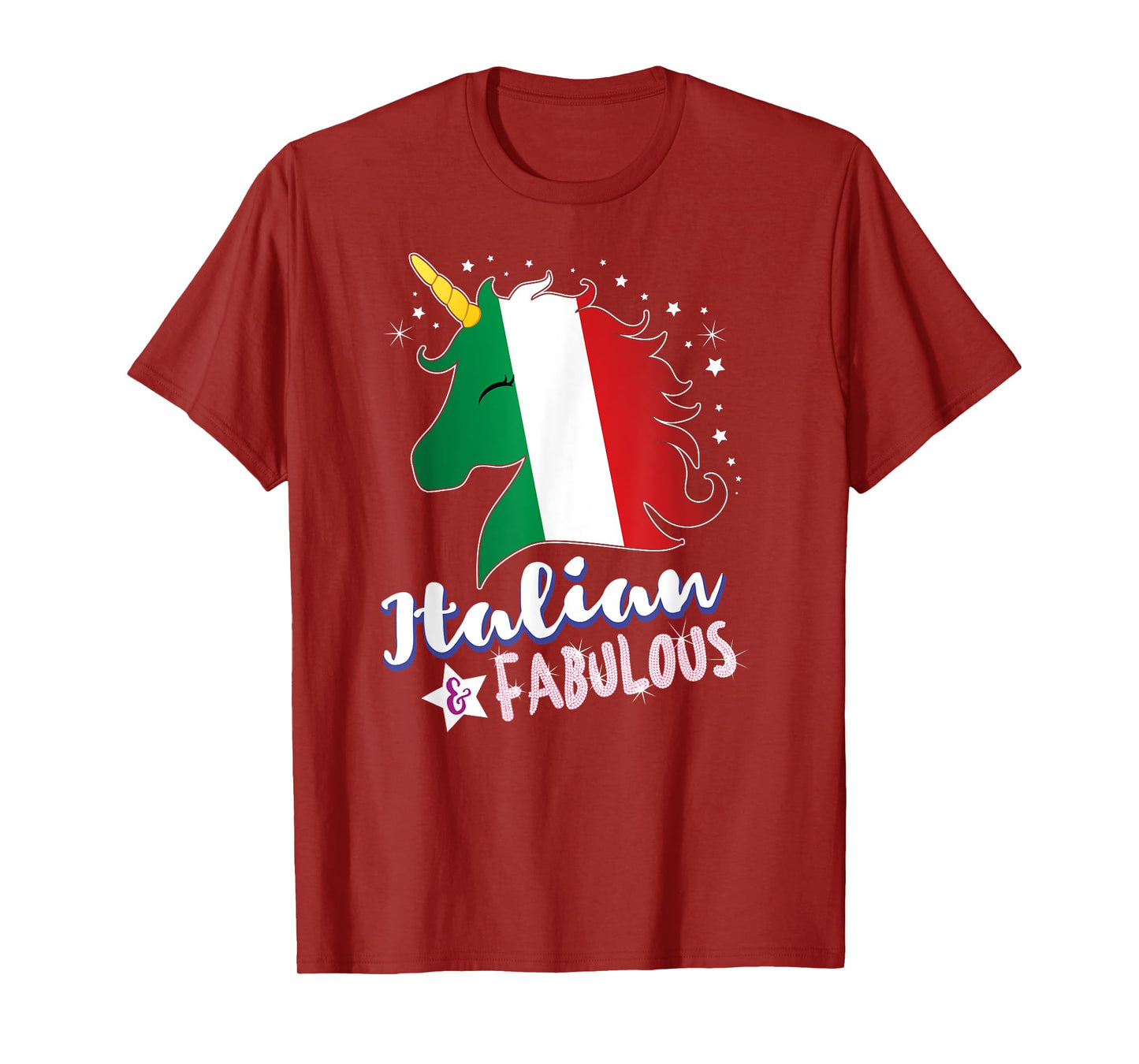 Italy Flag Italian Unicorn T-Shirt