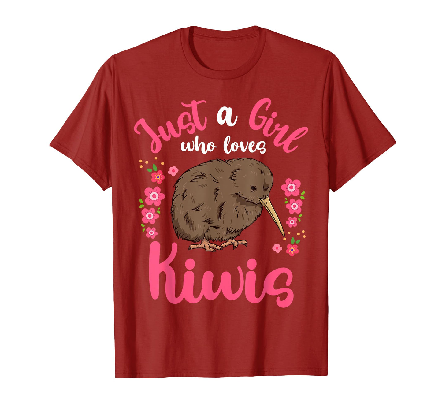 Kiwi Bird Just a Girl Who Loves Kiwis T-Shirt