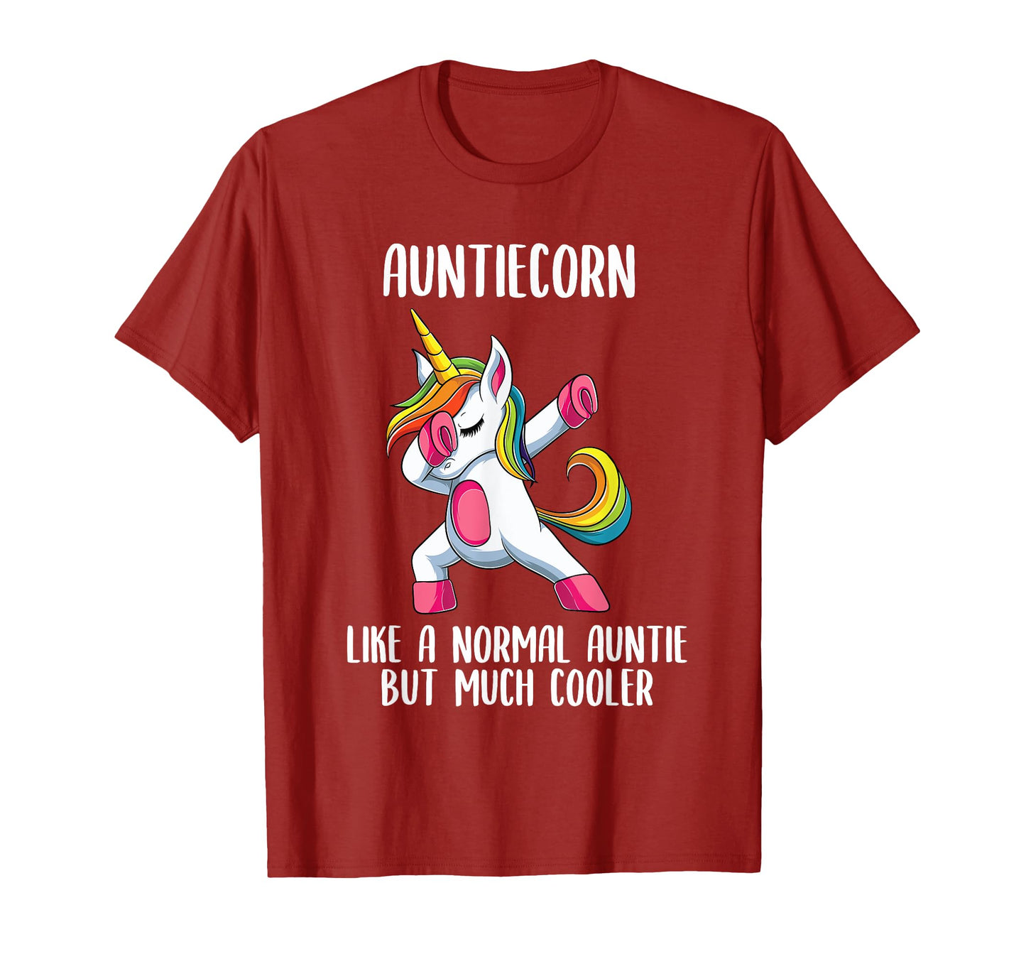 Unicorn Auntie Girl Birthday Party Apparel, AuntieCorn Cute T-Shirt