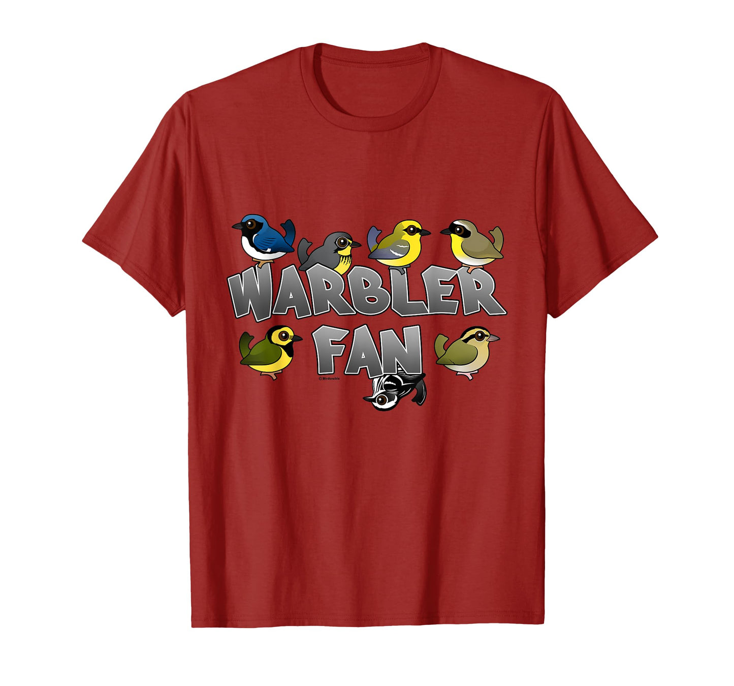 Warbler Fan Cute Cartoon Birds Birder Birdwatcher Gift Idea T-Shirt