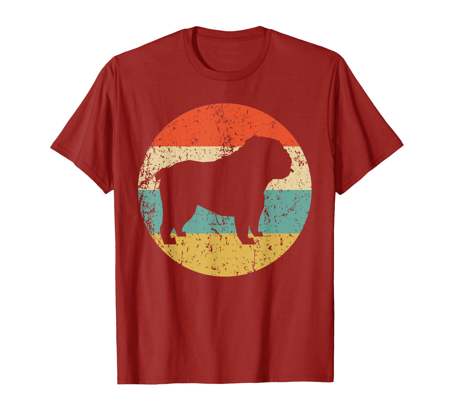 English Bulldog Shirt - Retro English Bulldog Dog T-Shirt Men Women Girls Kids T-Shirt