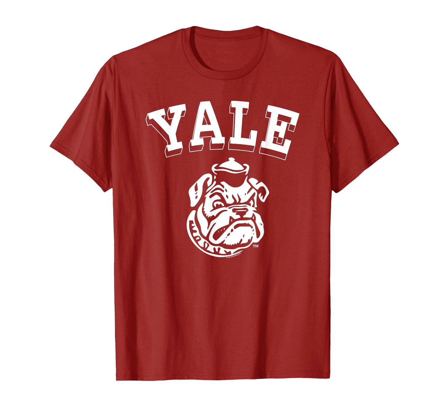 Yale University Cartoon Bulldog Handsome Dan Yale Logo T-Shirt